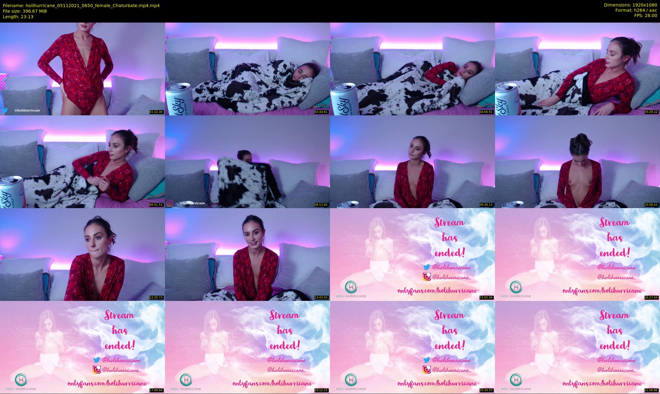 holihurricane — 24 minute Chaturbate female cam show recording, 1080p, Nov 5, 2021