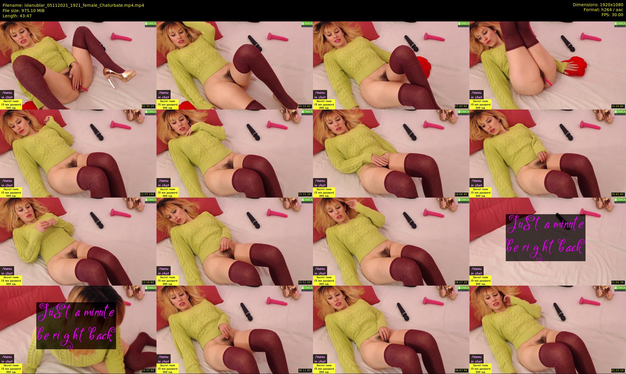 islanublar — 44 minute Chaturbate female cam show recording, 1080p, Nov 5, 2021