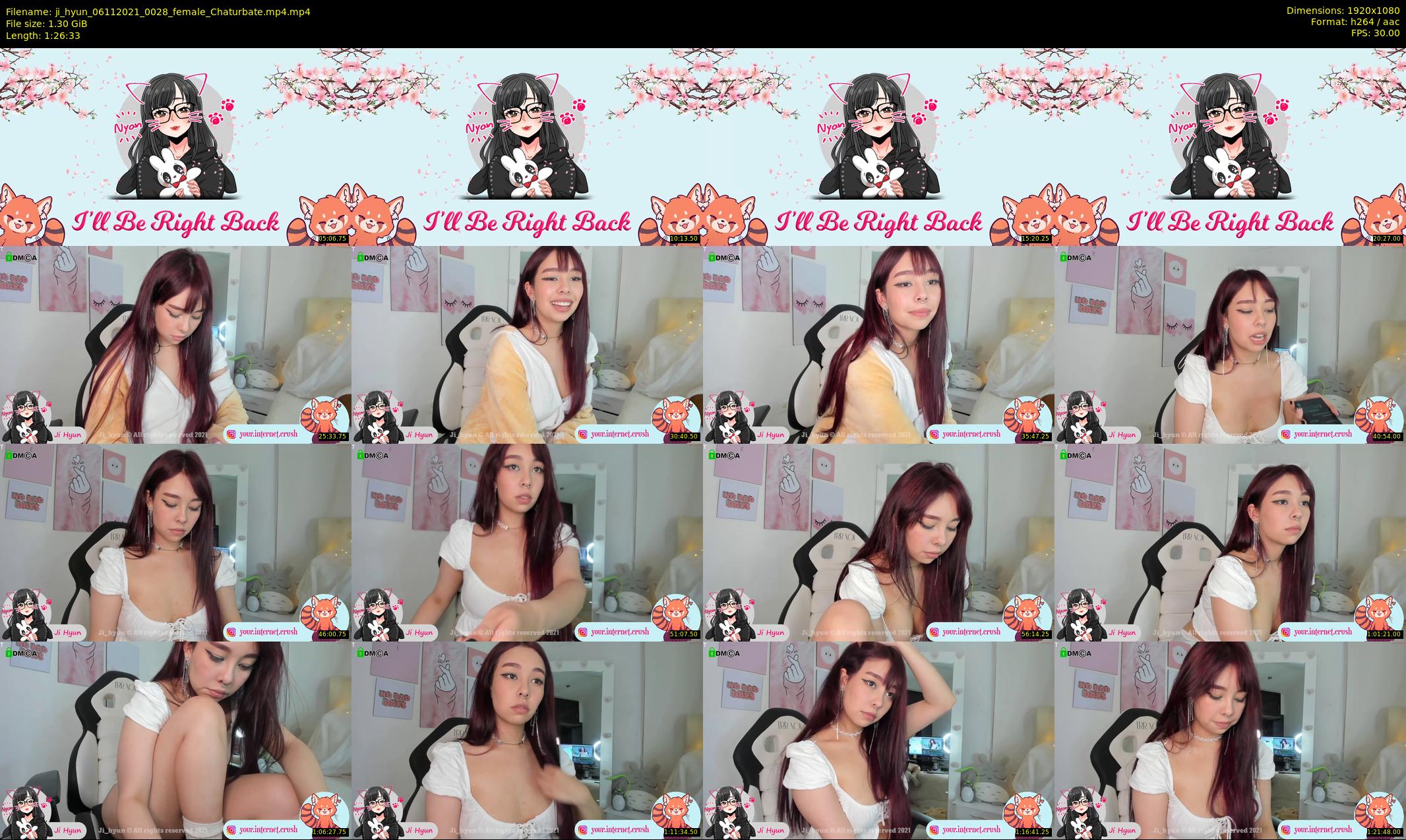 ji_hyun — 87 minute Chaturbate female cam show recording, 1080p, Nov 6, 2021