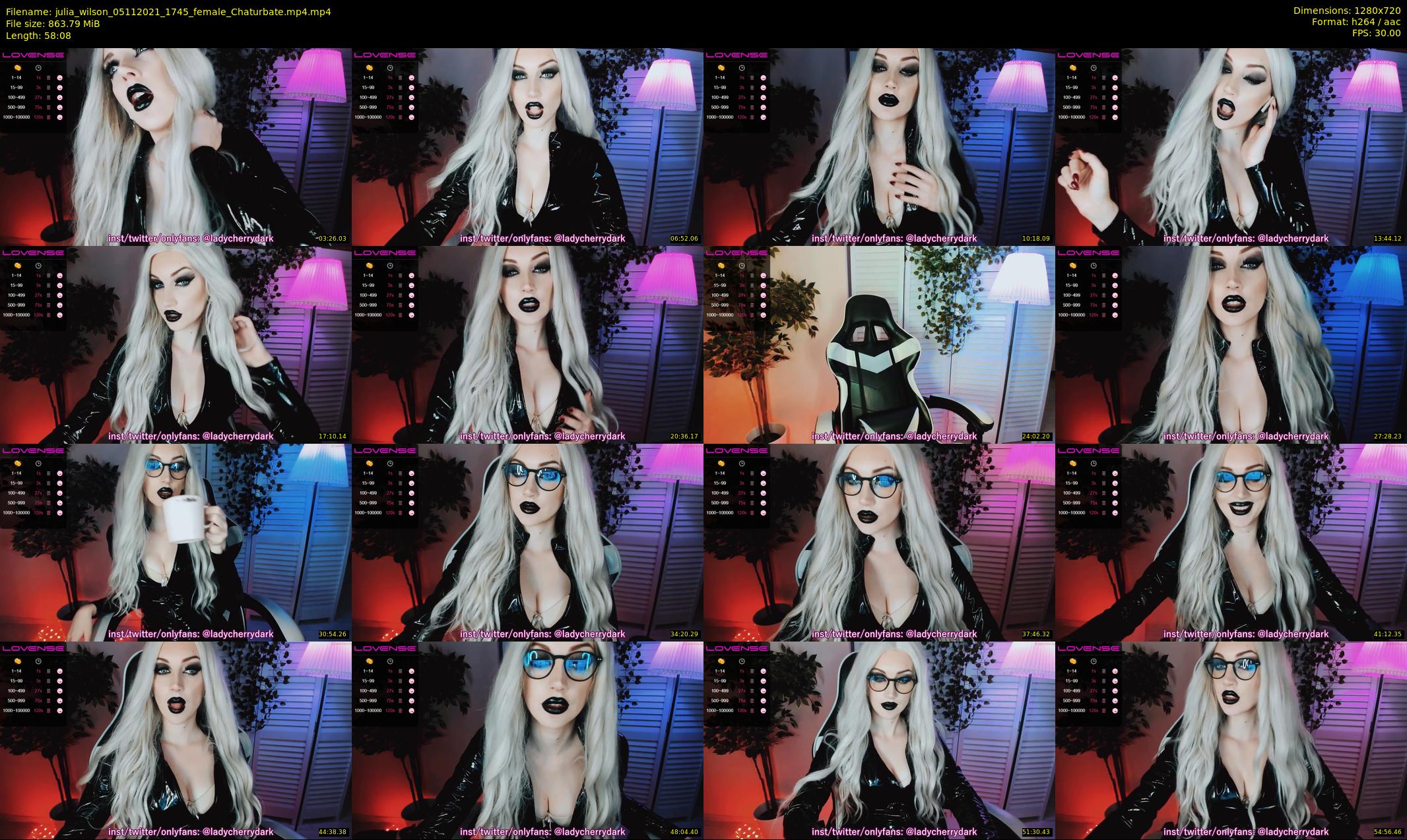 julia_wilson — 59 minute Chaturbate female cam show recording, 720p, Nov 5, 2021