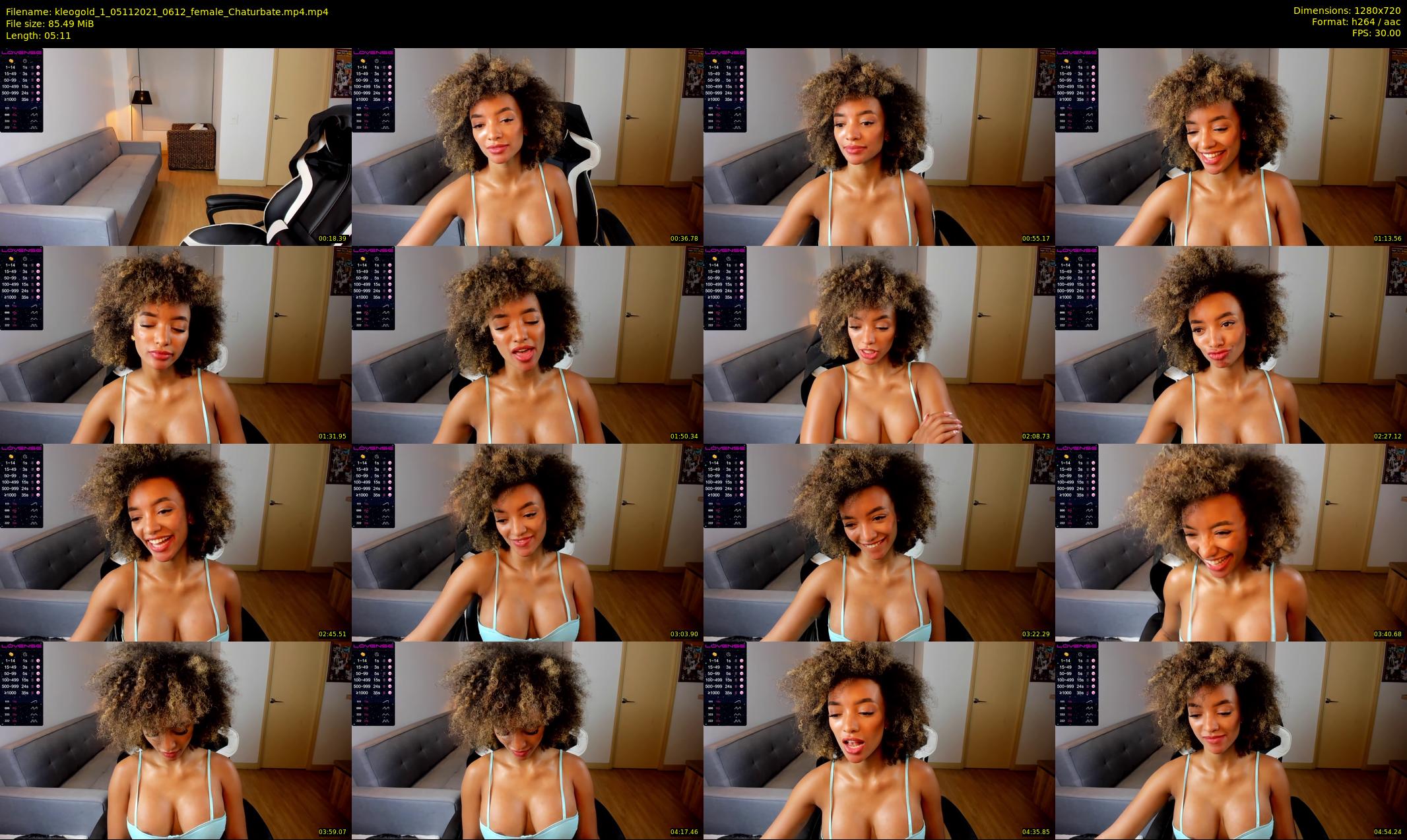 kleogold_1 — 6 minute Chaturbate female cam show recording, 720p, Nov 5, 2021