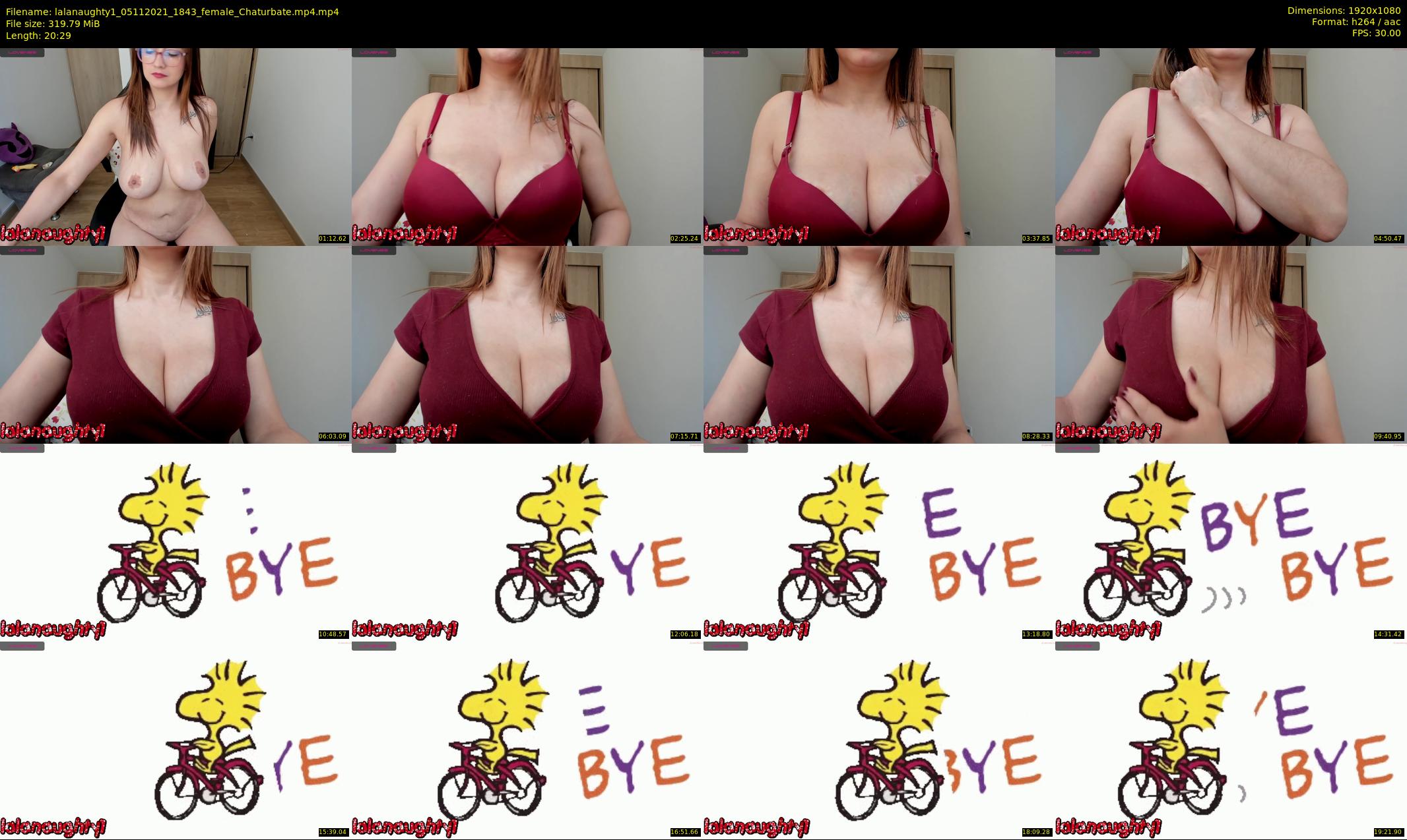 lalanaughty1 — 21 minute Chaturbate female cam show recording, 1080p, Nov 5, 2021