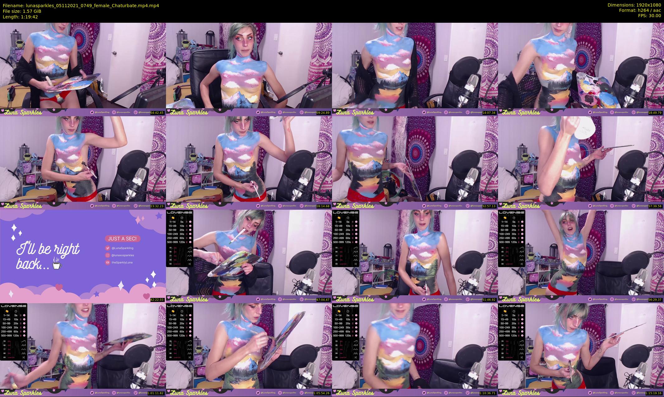 lunasparkles — 80 minute Chaturbate female cam show recording, 1080p, Nov 5, 2021