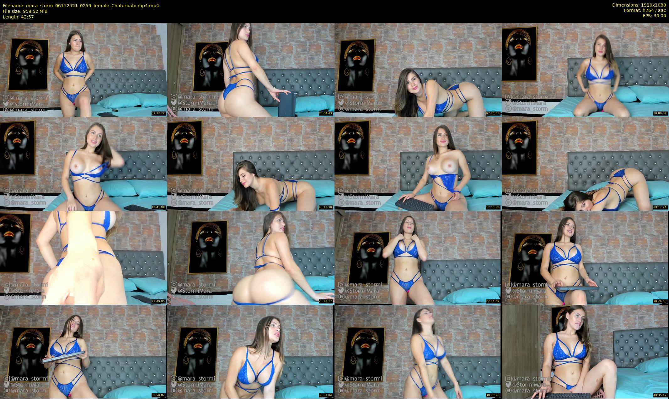 mara_storm — 43 minute Chaturbate female cam show recording, 1080p, Nov 6, 2021