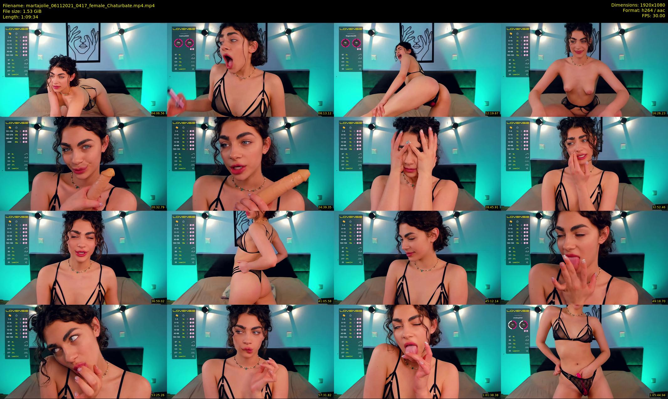 martajolie — 70 minute Chaturbate female cam show recording, 1080p, Nov 6, 2021