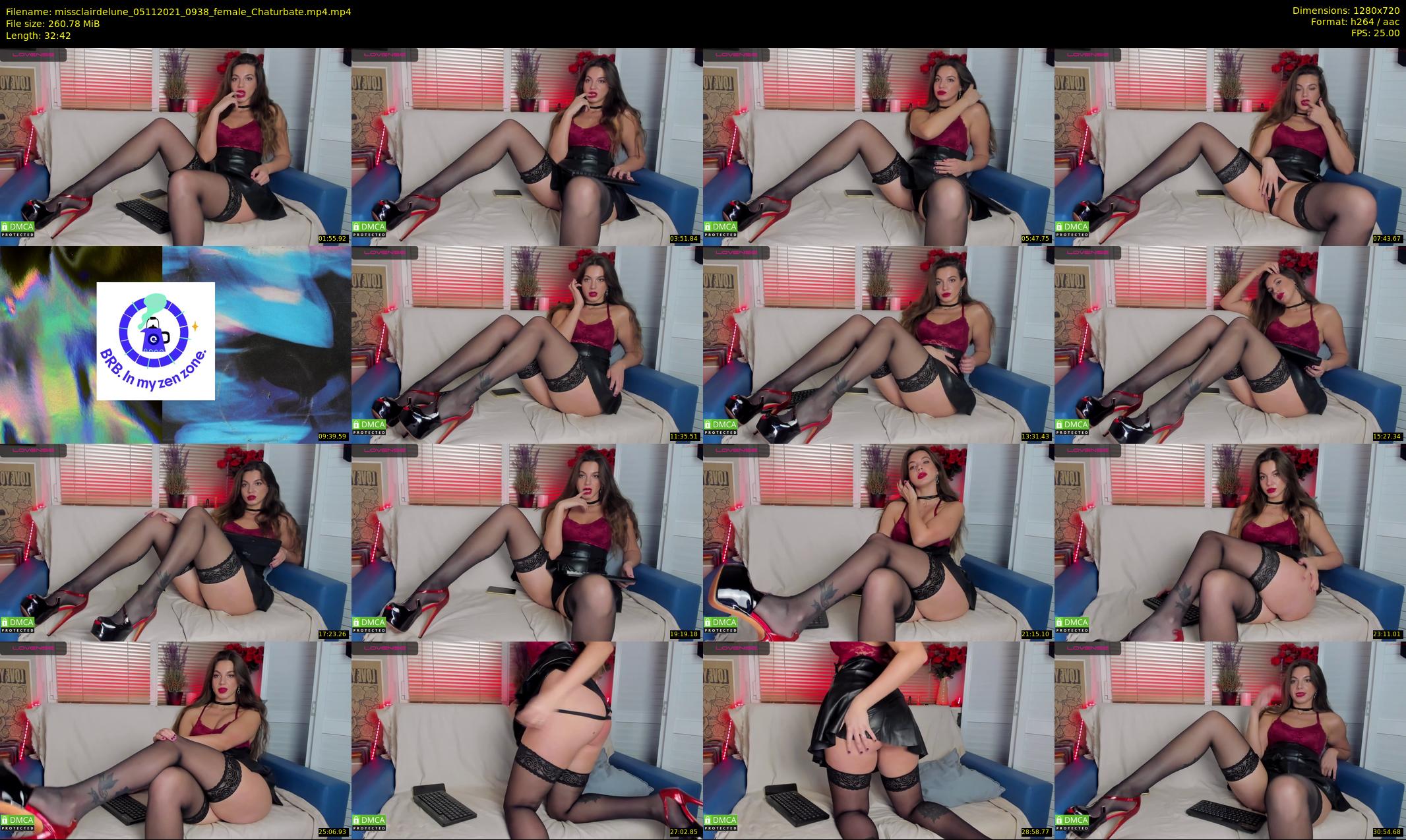 missclairdelune — 33 minute Chaturbate female cam show recording, 720p, Nov 5, 2021