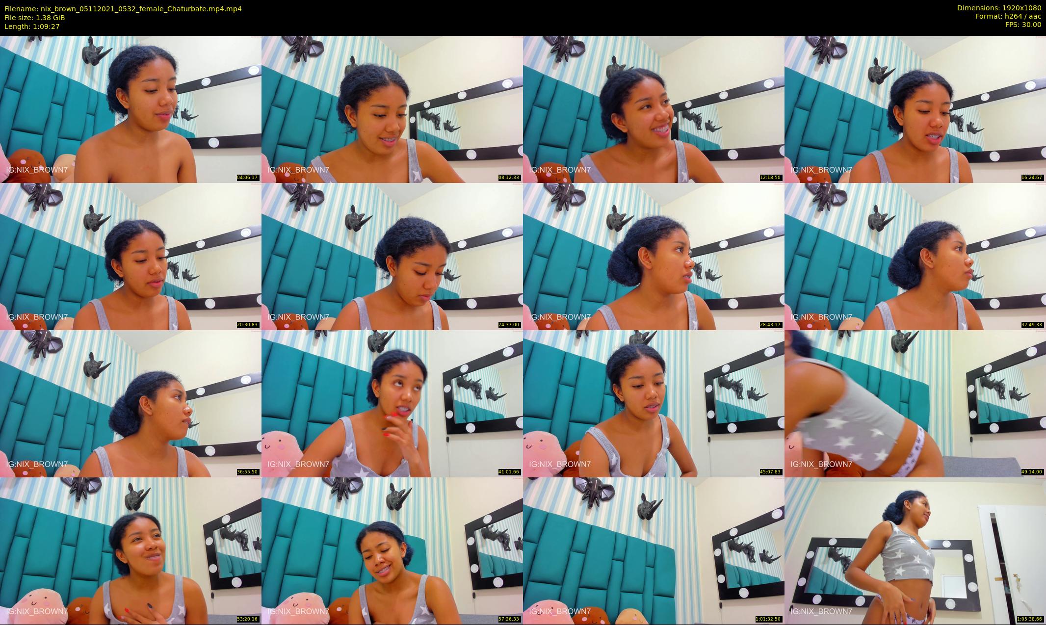 nix_brown — 70 minute Chaturbate female cam show recording, 1080p, Nov 5, 2021