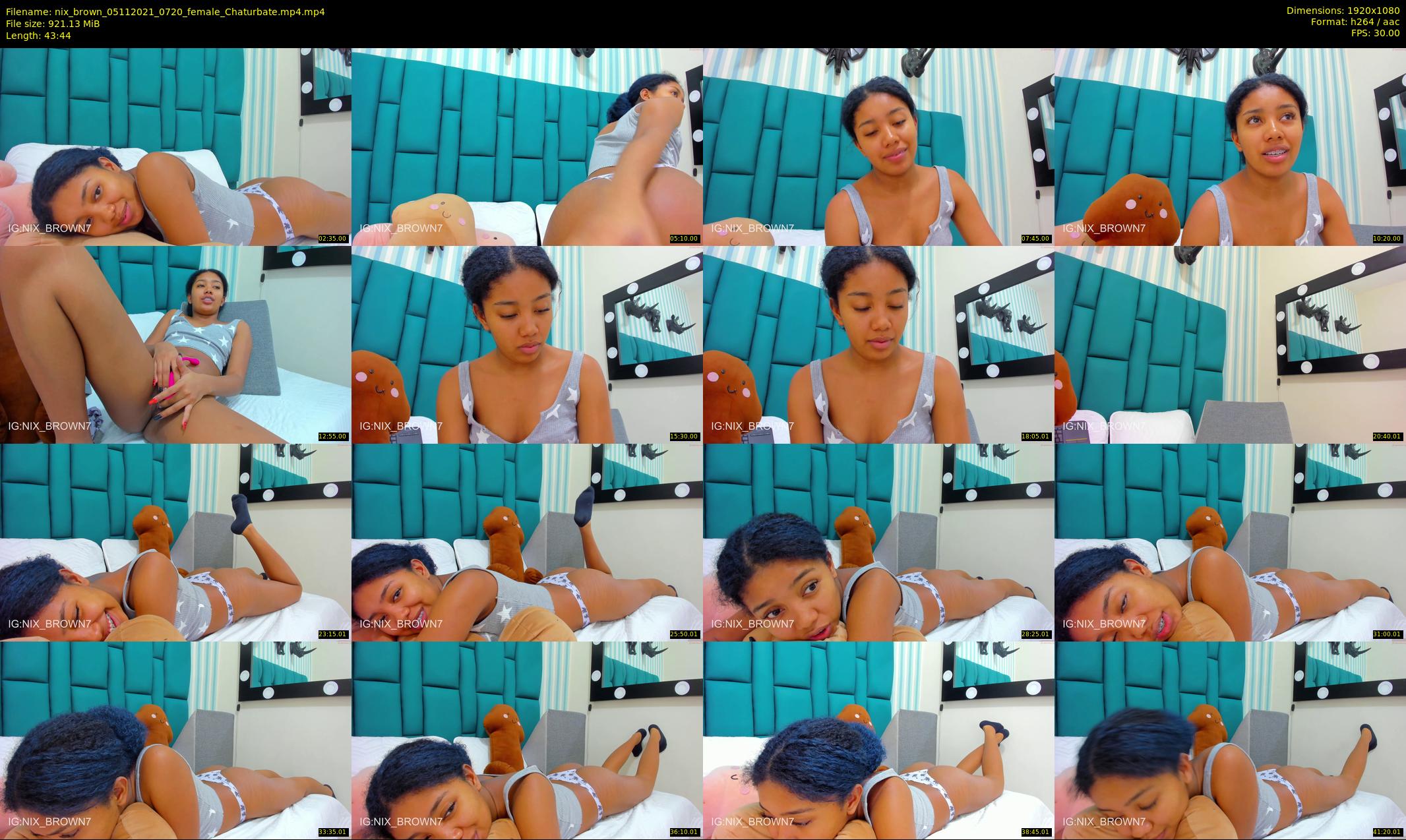 nix_brown — 44 minute Chaturbate female cam show recording, 1080p, Nov 5, 2021