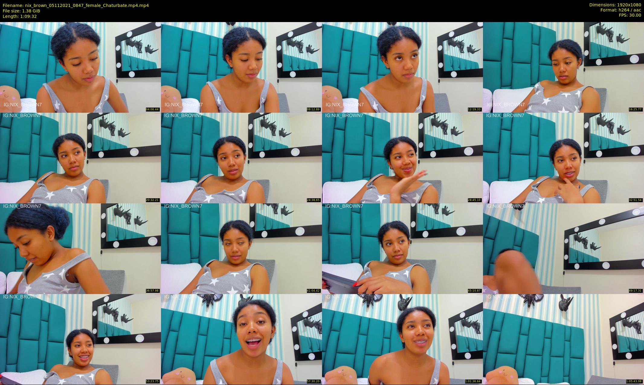 nix_brown — 70 minute Chaturbate female cam show recording, 1080p, Nov 5, 2021