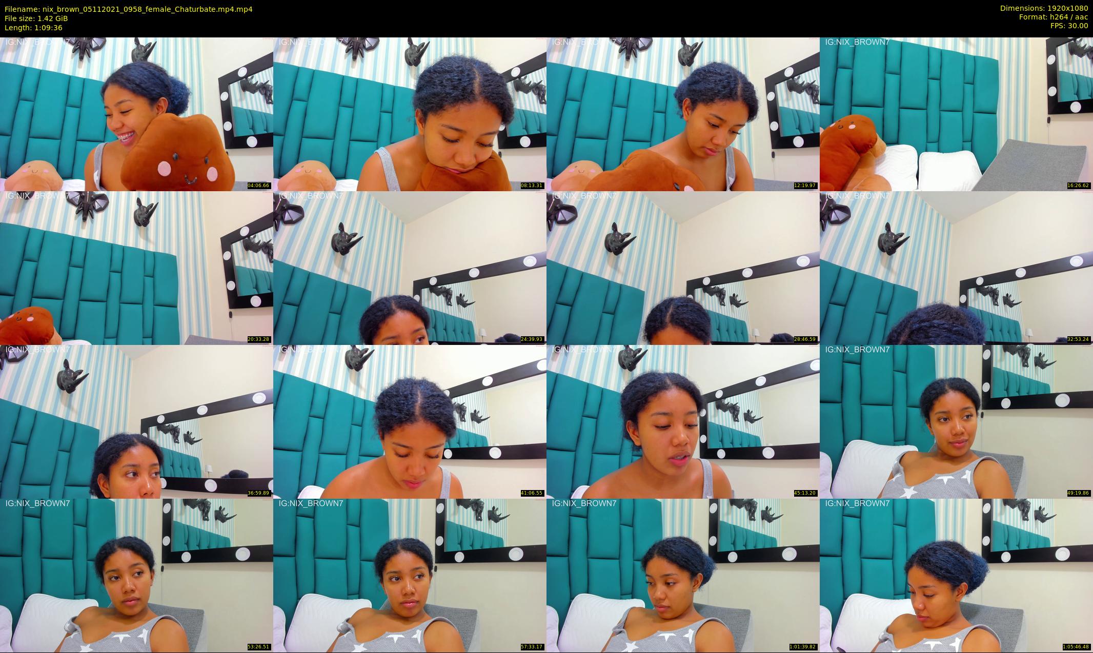 nix_brown — 70 minute Chaturbate female cam show recording, 1080p, Nov 5, 2021