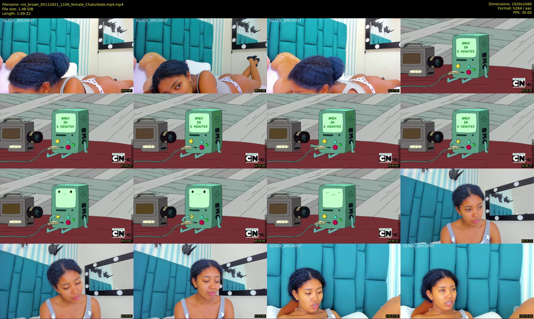 nix_brown — 70 minute Chaturbate female cam show recording, 1080p, Nov 5, 2021