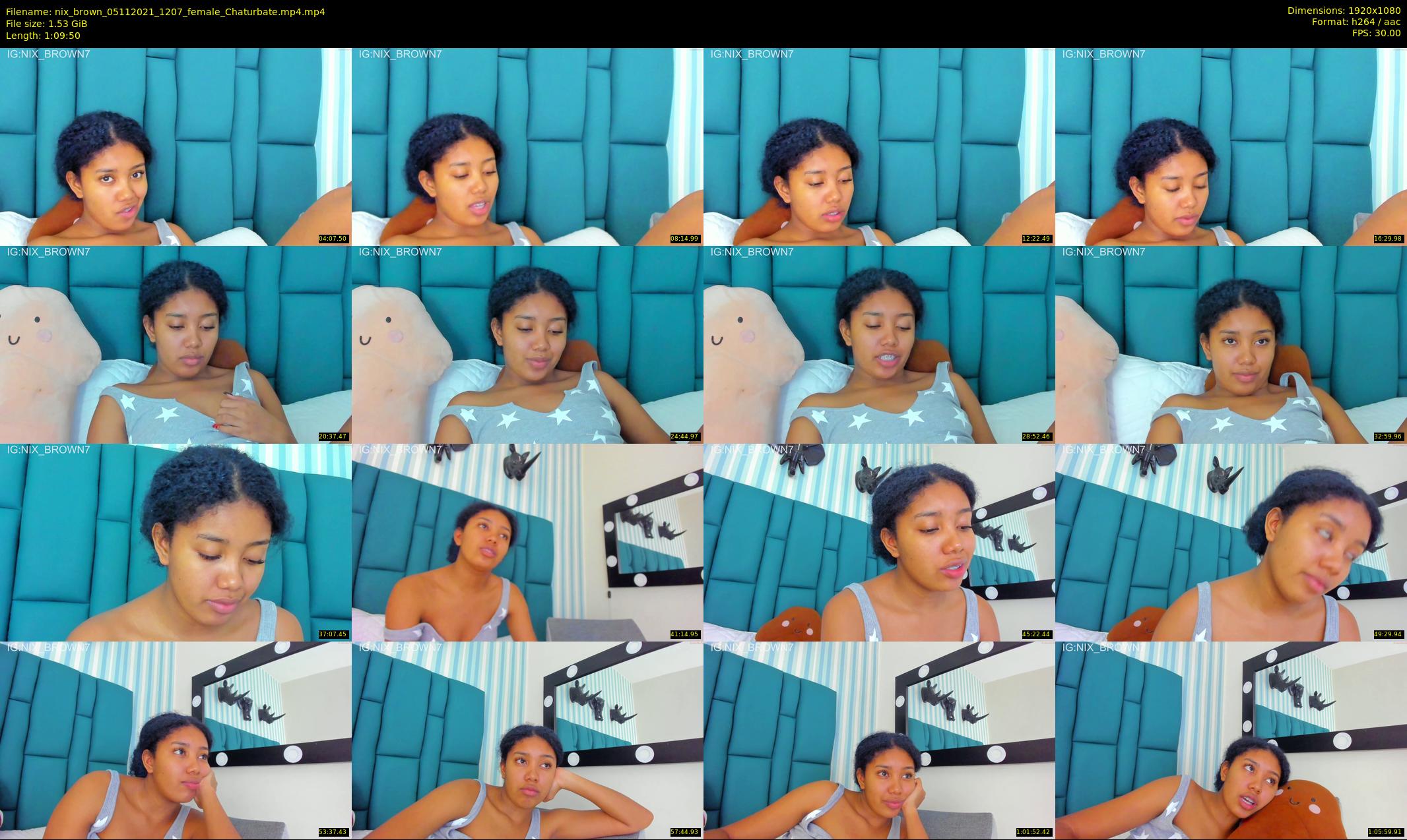 nix_brown — 70 minute Chaturbate female cam show recording, 1080p, Nov 5, 2021