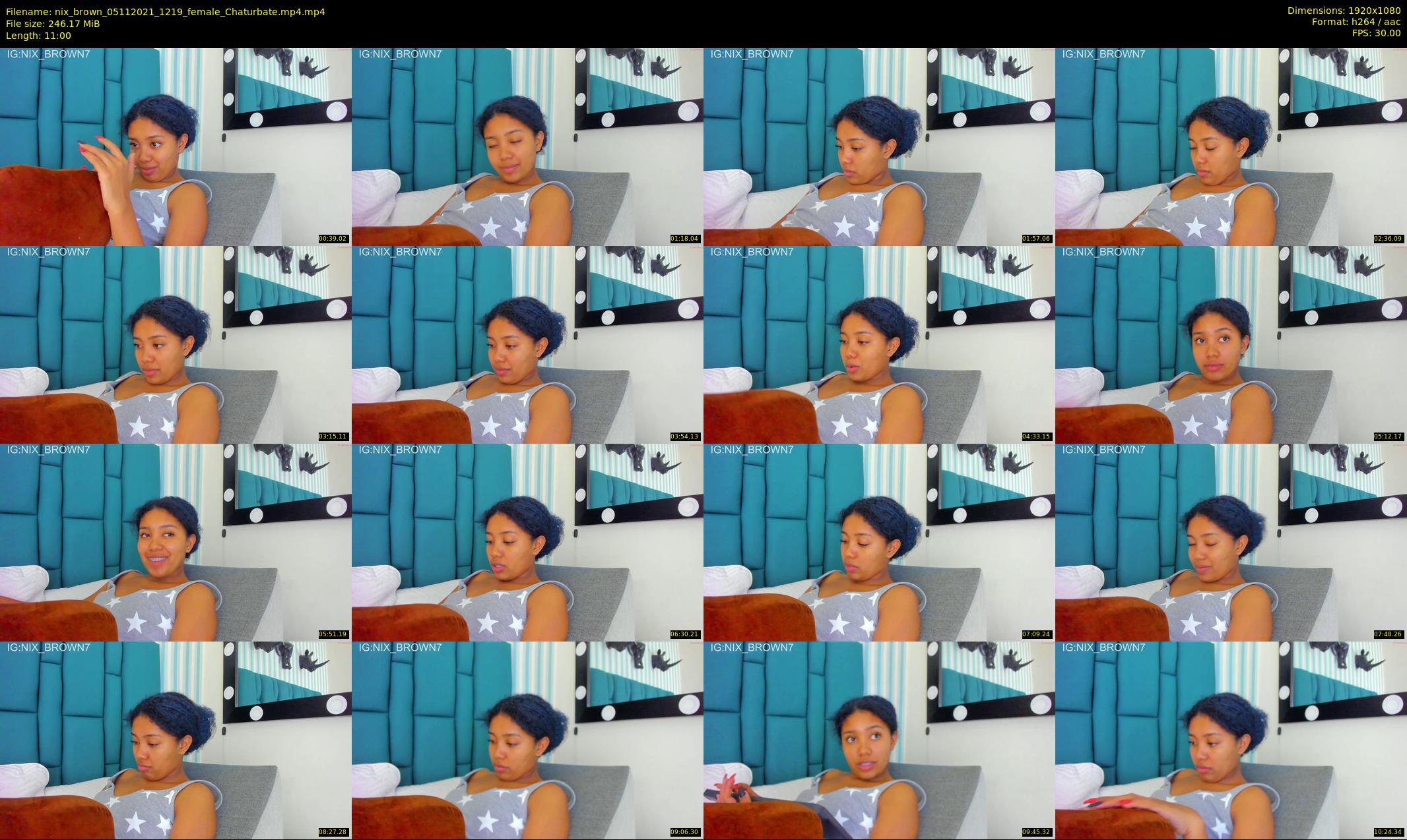 nix_brown — 11 minute Chaturbate female cam show recording, 1080p, Nov 5, 2021