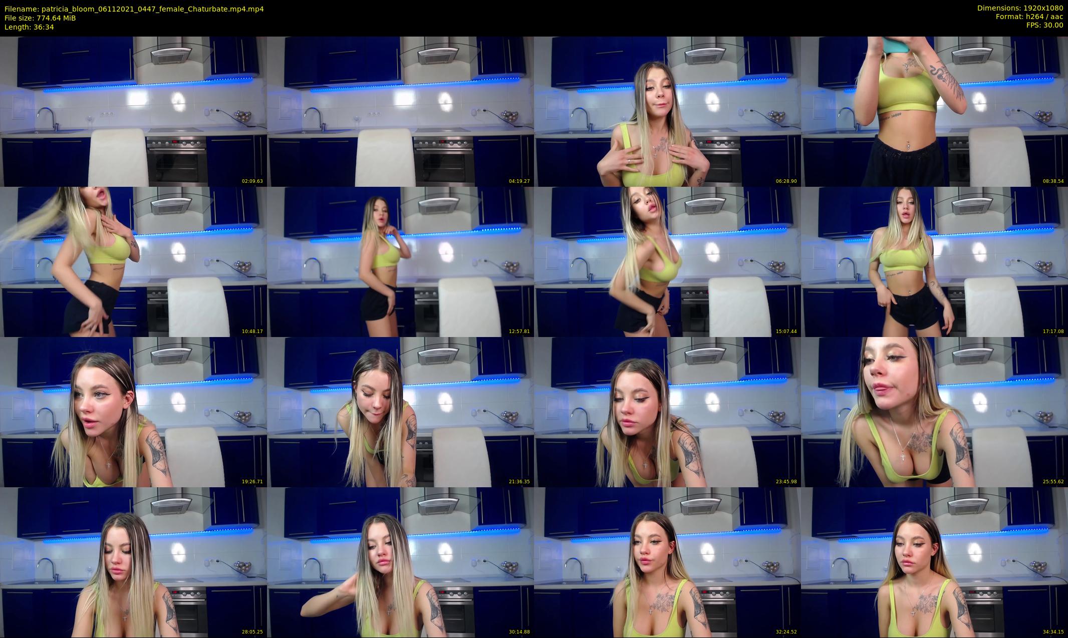 patricia_bloom — 37 minute Chaturbate female cam show recording, 1080p, Nov 6, 2021