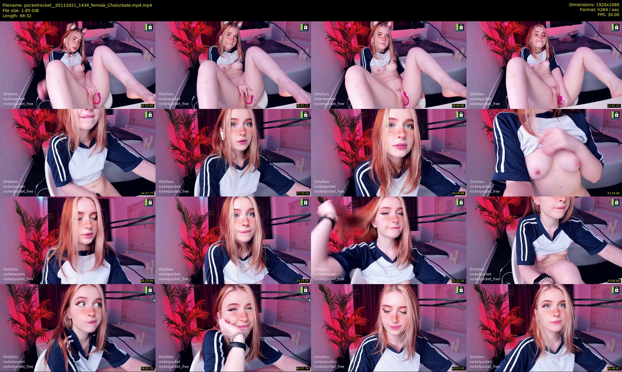 pocketrocket_ — 50 minute Chaturbate female cam show recording, 1080p, Nov 5, 2021