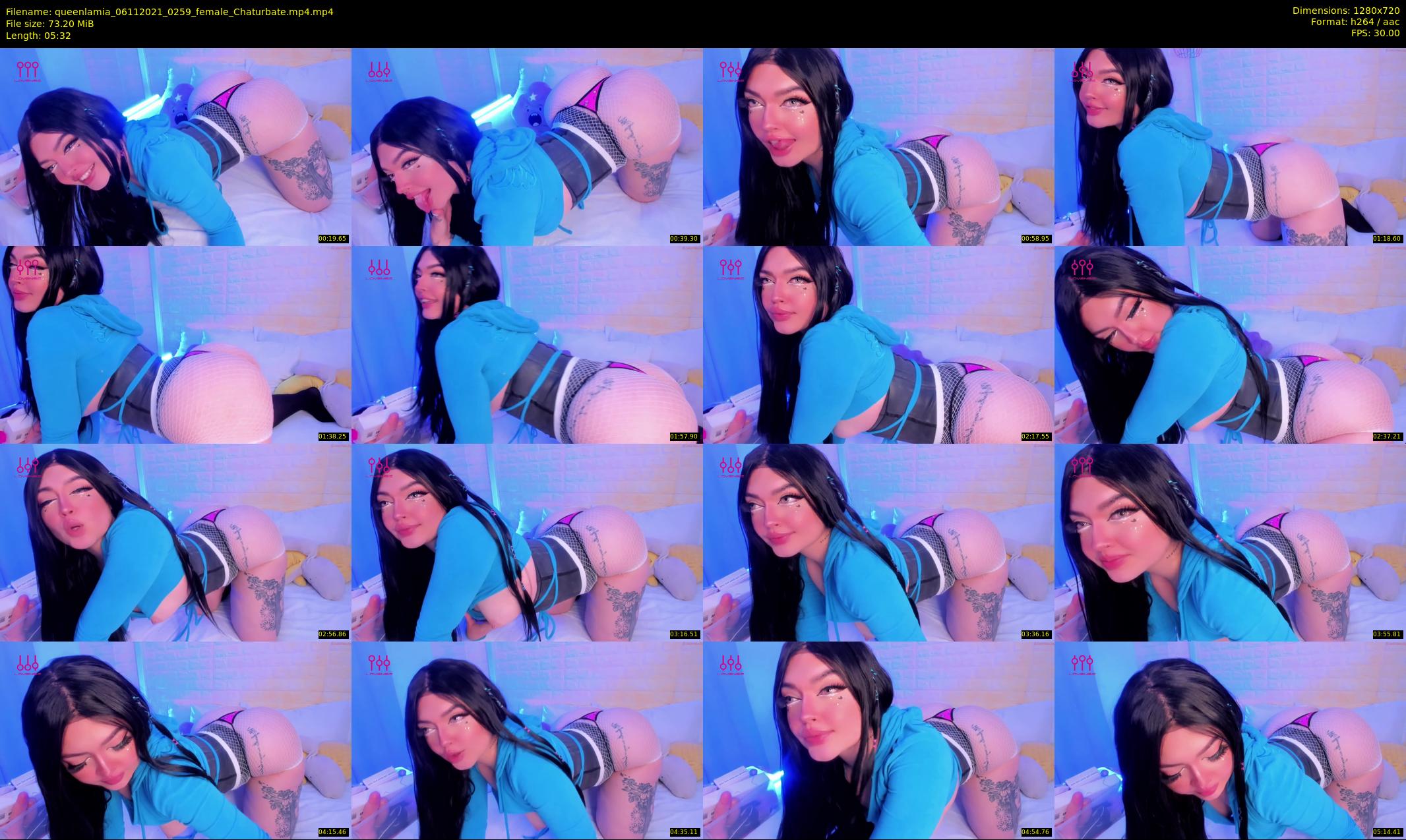 queenlamia — 6 minute Chaturbate female cam show recording, 720p, Nov 6, 2021