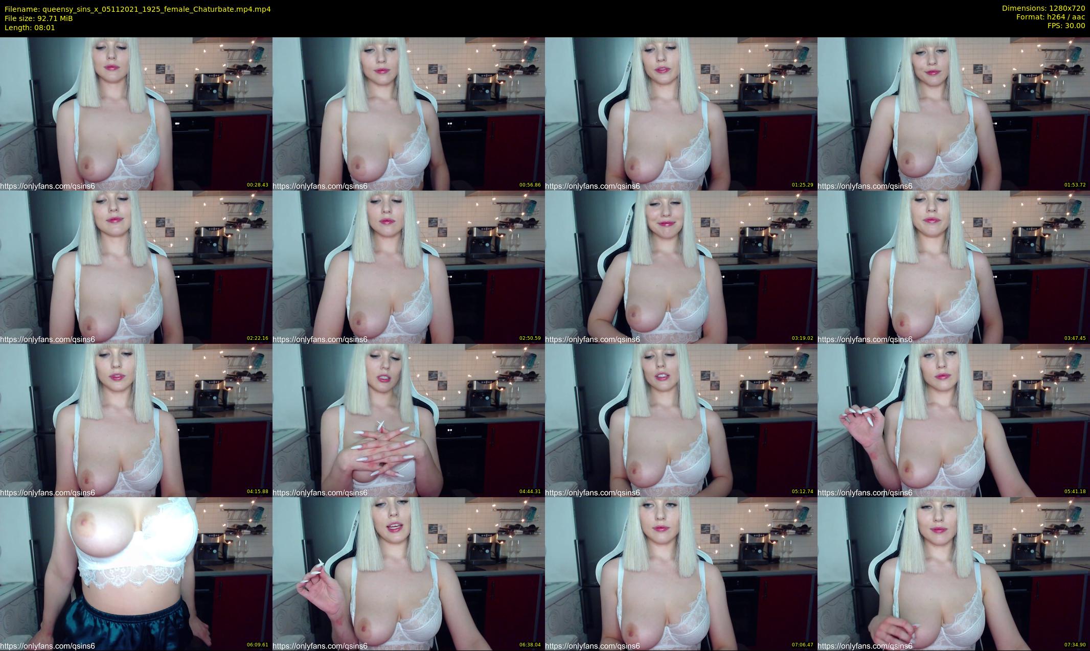 queensy_sins_x — 9 minute Chaturbate female cam show recording, 720p, Nov 5, 2021