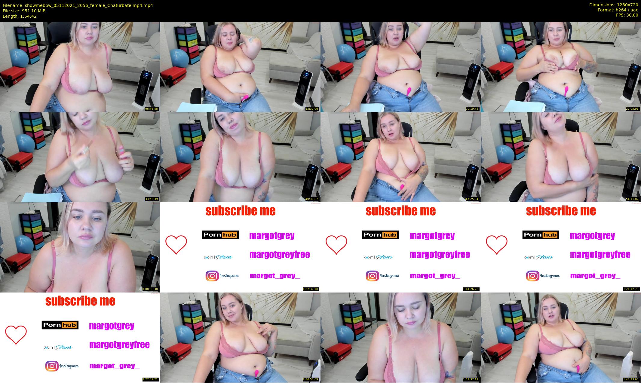 showmebbw — 115 minute Chaturbate female cam show recording, 720p, Nov 5, 2021
