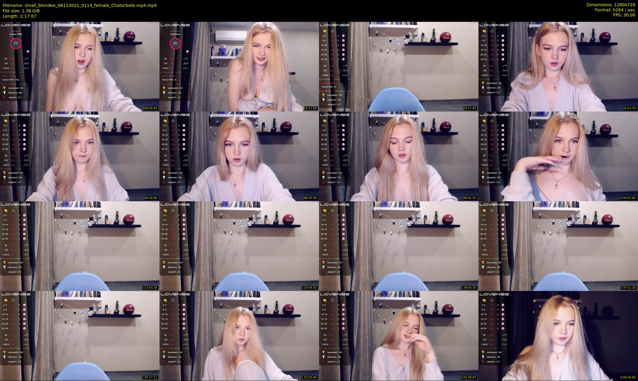 small_blondee — 138 minute Chaturbate female cam show recording, 720p, Nov 6, 2021