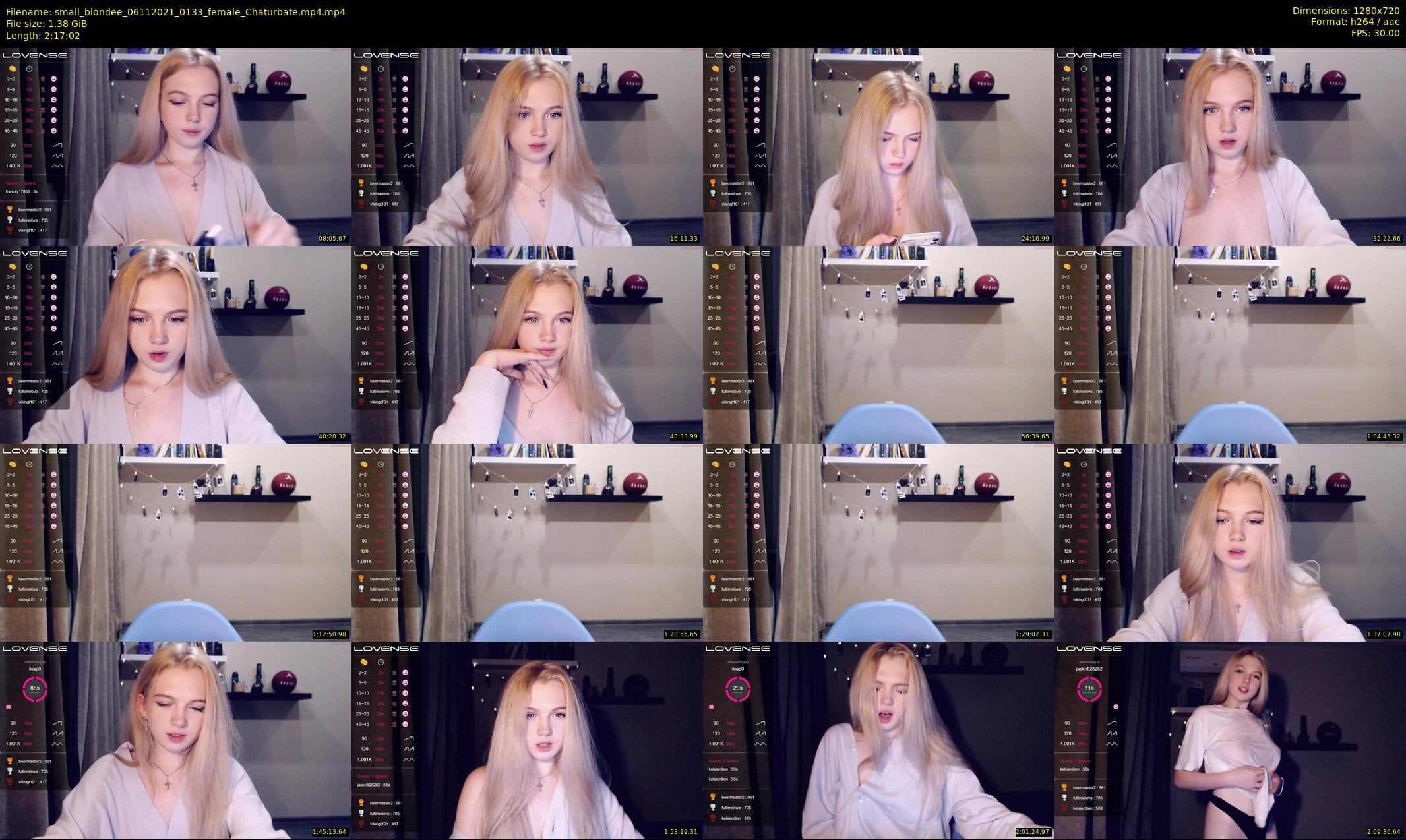 small_blondee — 138 minute Chaturbate female cam show recording, 720p, Nov 6, 2021