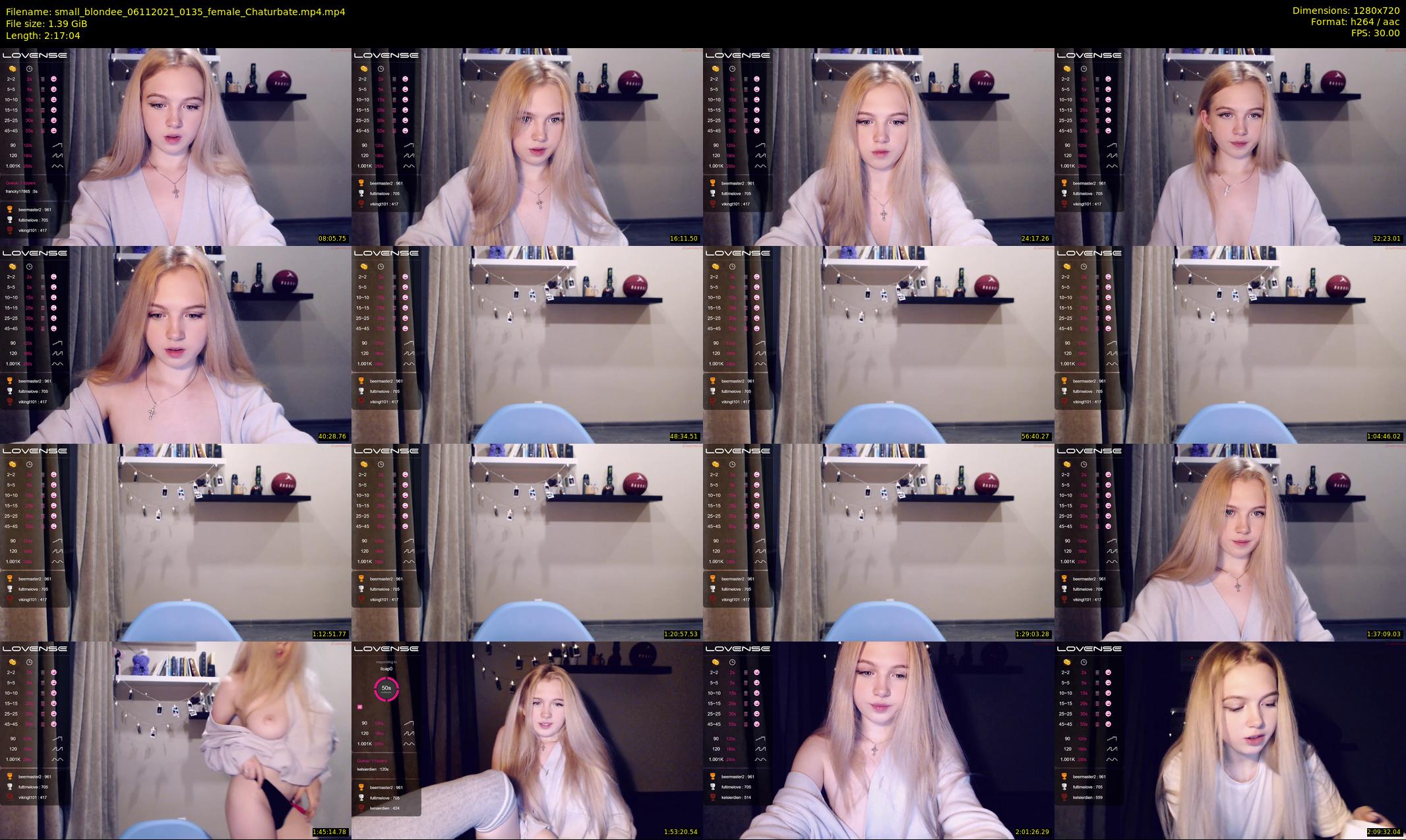 small_blondee — 138 minute Chaturbate female cam show recording, 720p, Nov 6, 2021