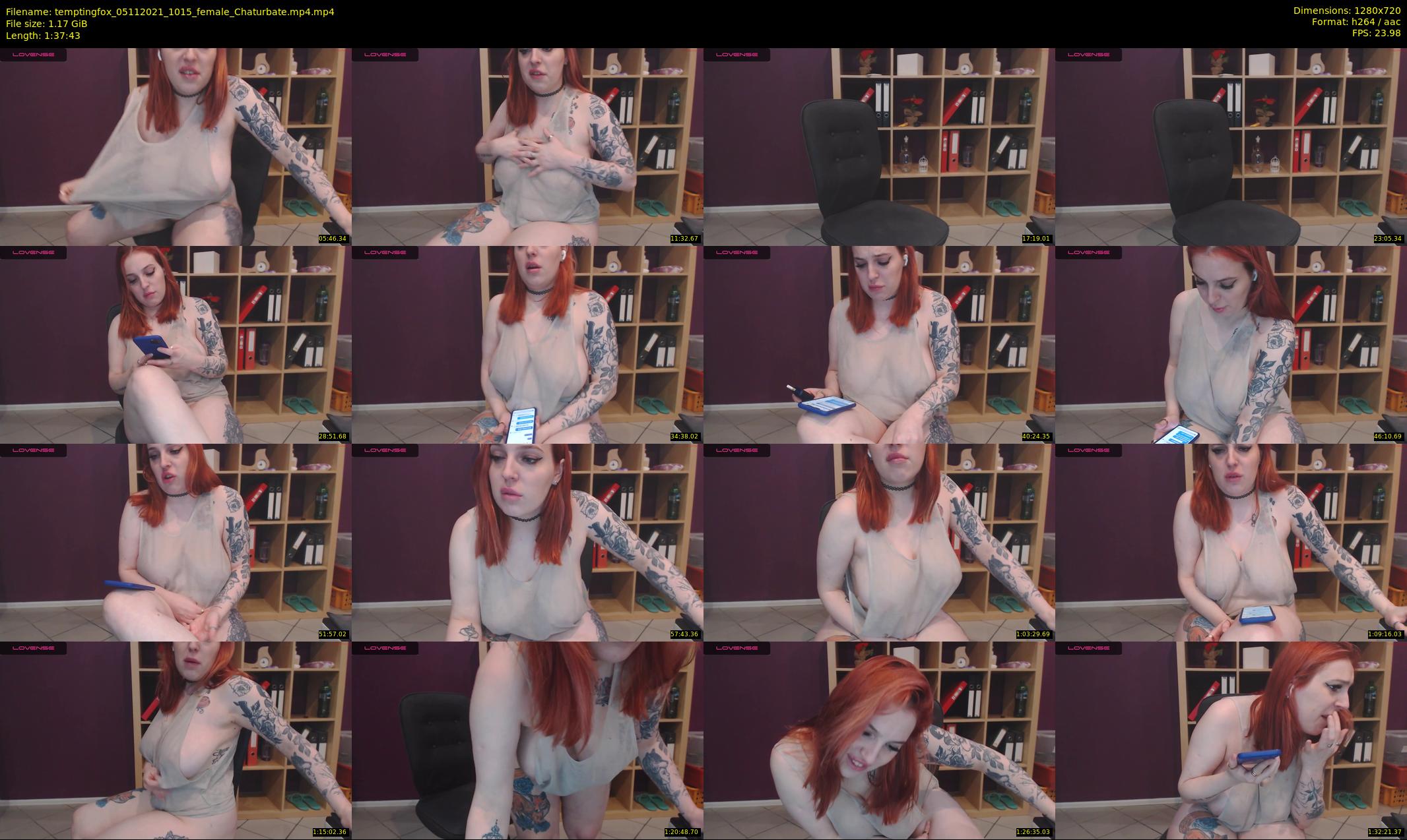temptingfox — 98 minute Chaturbate female cam show recording, 720p, Nov 5, 2021
