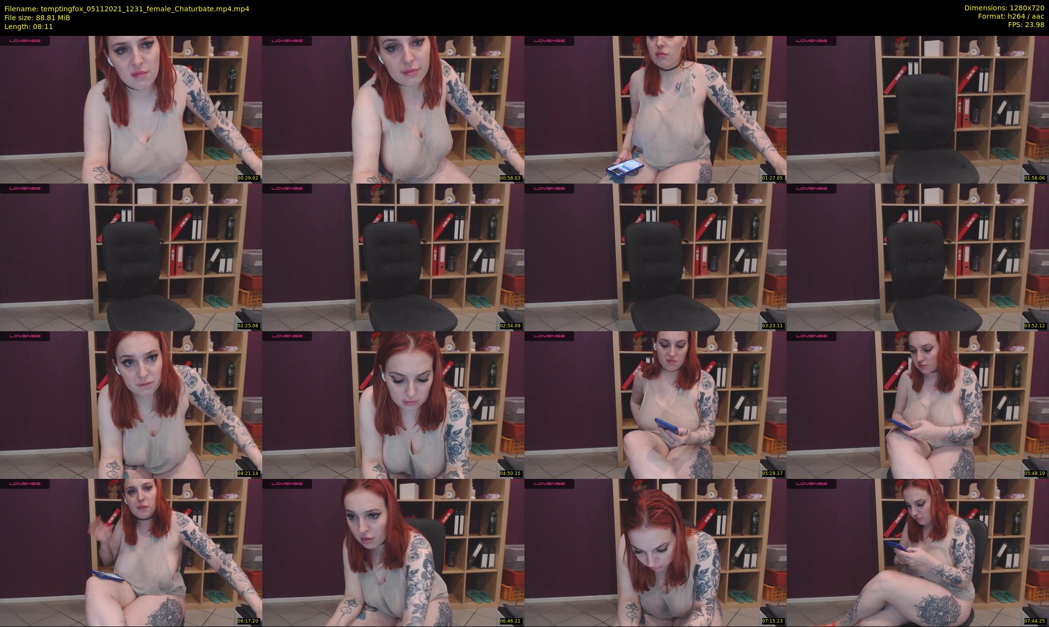 temptingfox — 9 minute Chaturbate female cam show recording, 720p, Nov 5, 2021