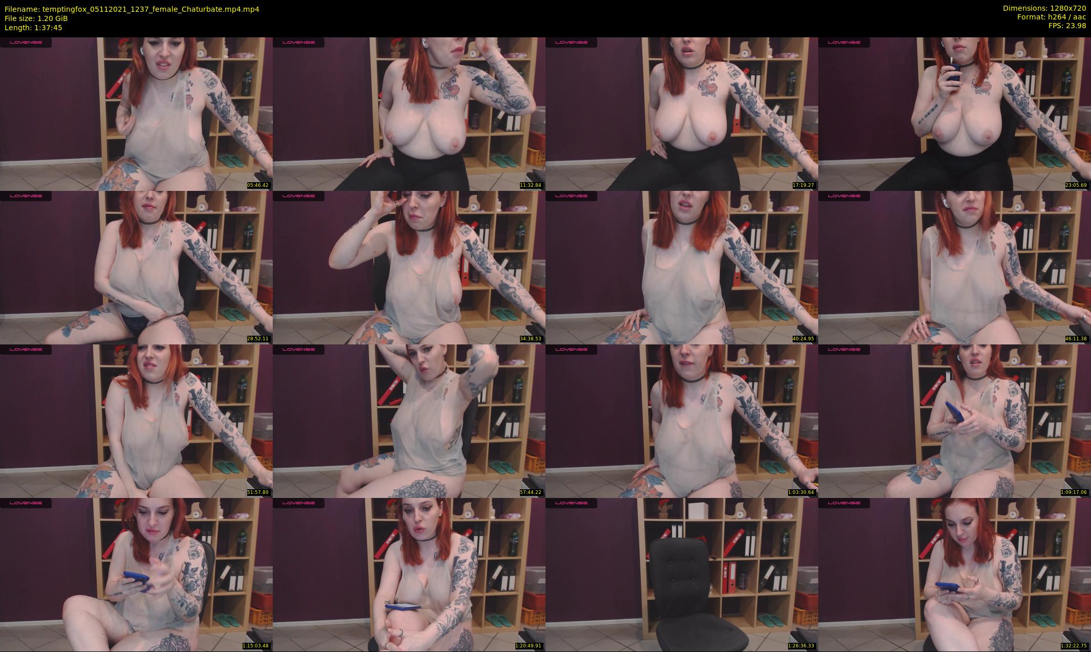 temptingfox — 98 minute Chaturbate female cam show recording, 720p, Nov 5, 2021