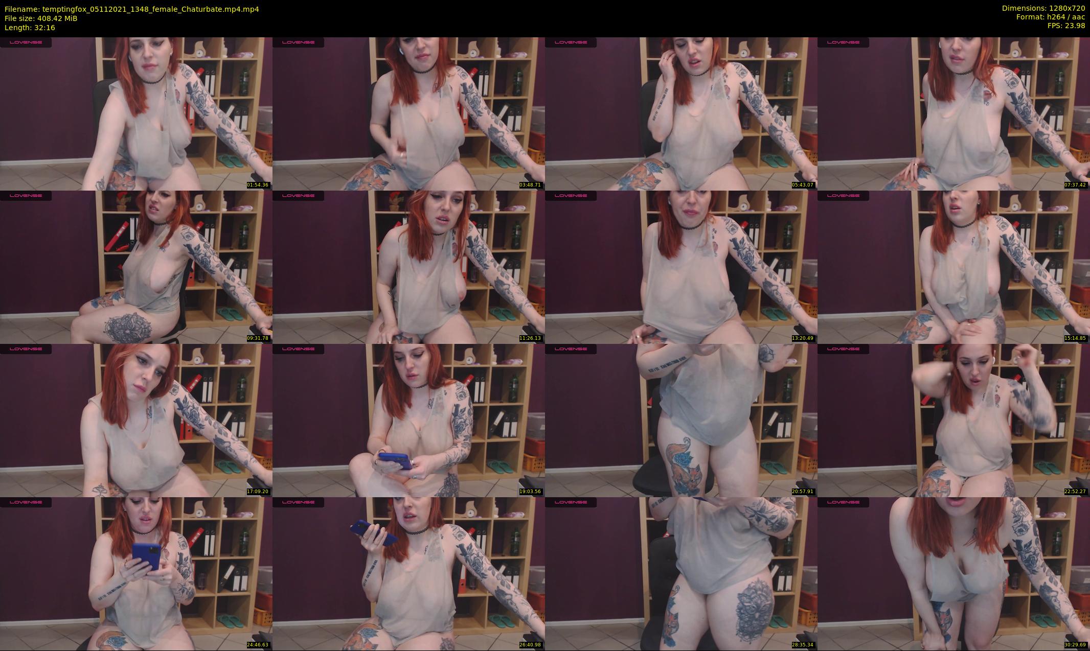 temptingfox — 33 minute Chaturbate female cam show recording, 720p, Nov 5, 2021