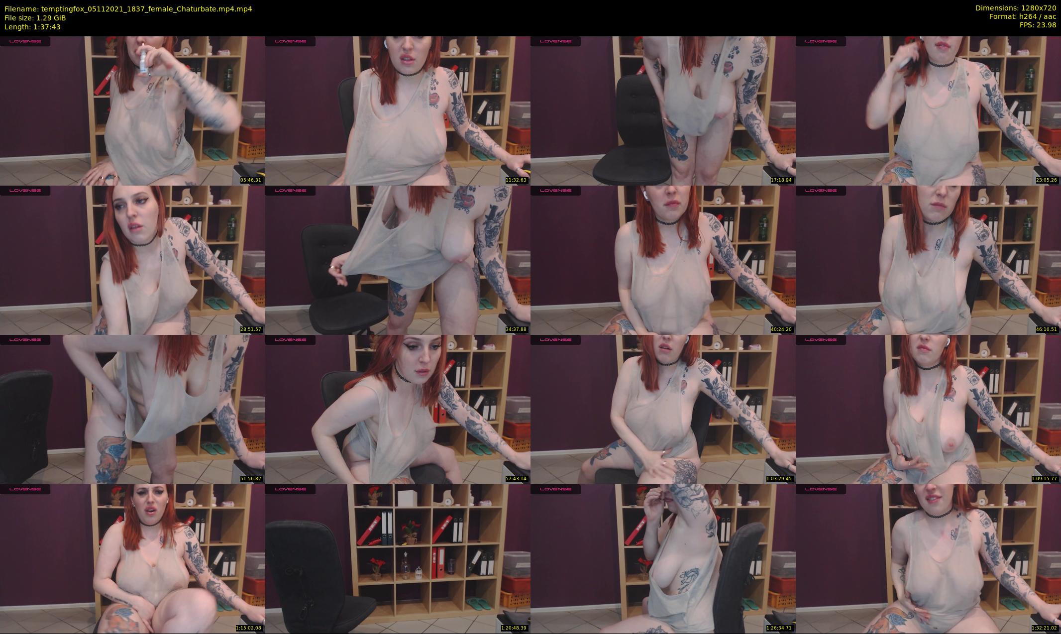 temptingfox — 98 minute Chaturbate female cam show recording, 720p, Nov 5, 2021