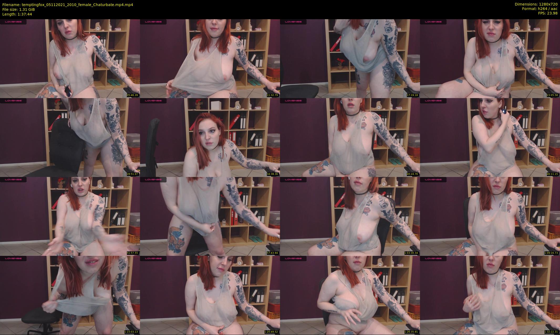 temptingfox — 98 minute Chaturbate female cam show recording, 720p, Nov 5, 2021