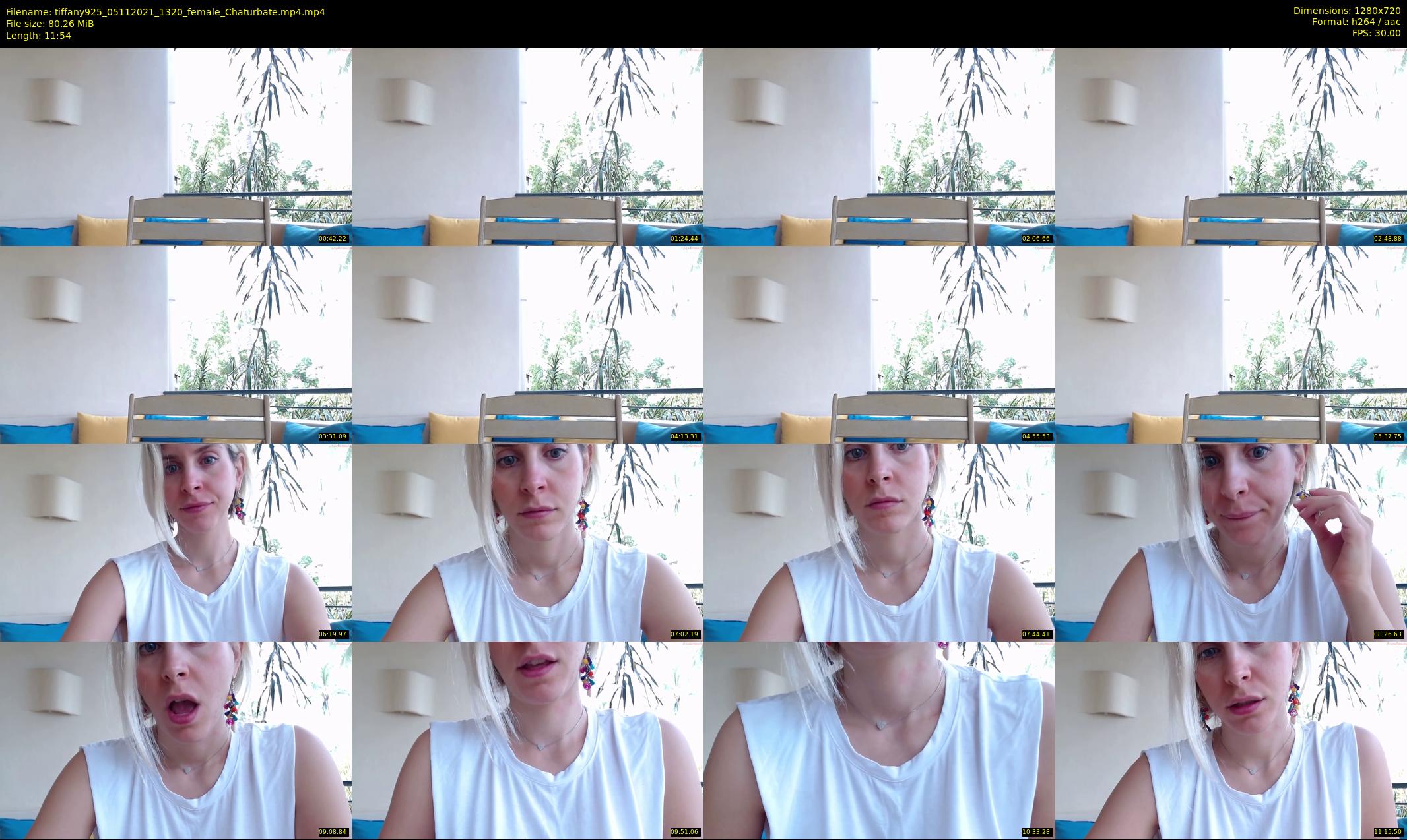 tiffany925 — 12 minute Chaturbate female cam show recording, 720p, Nov 5, 2021