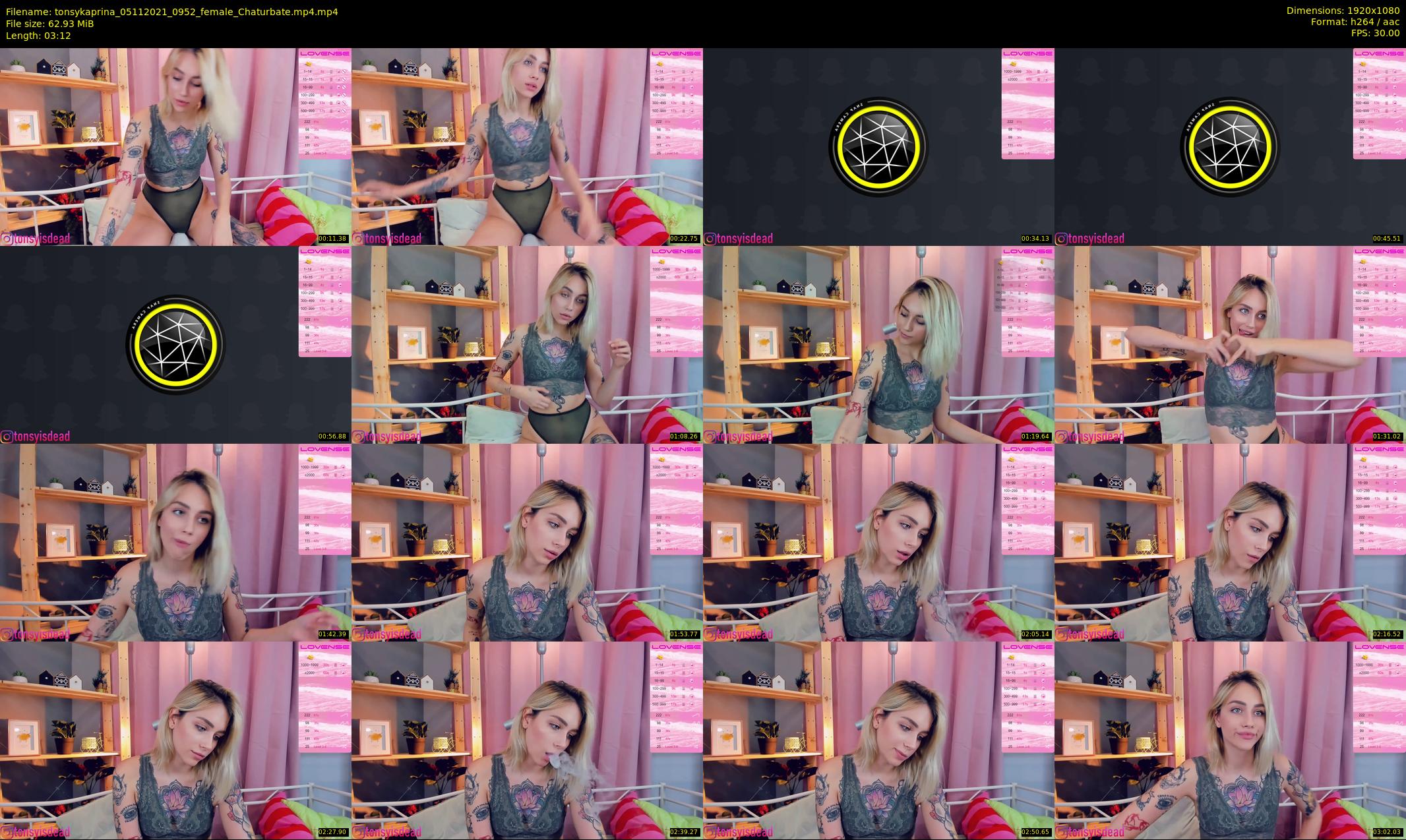 tonsykaprina — 4 minute Chaturbate couple cam show recording, 1080p, Nov 5, 2021