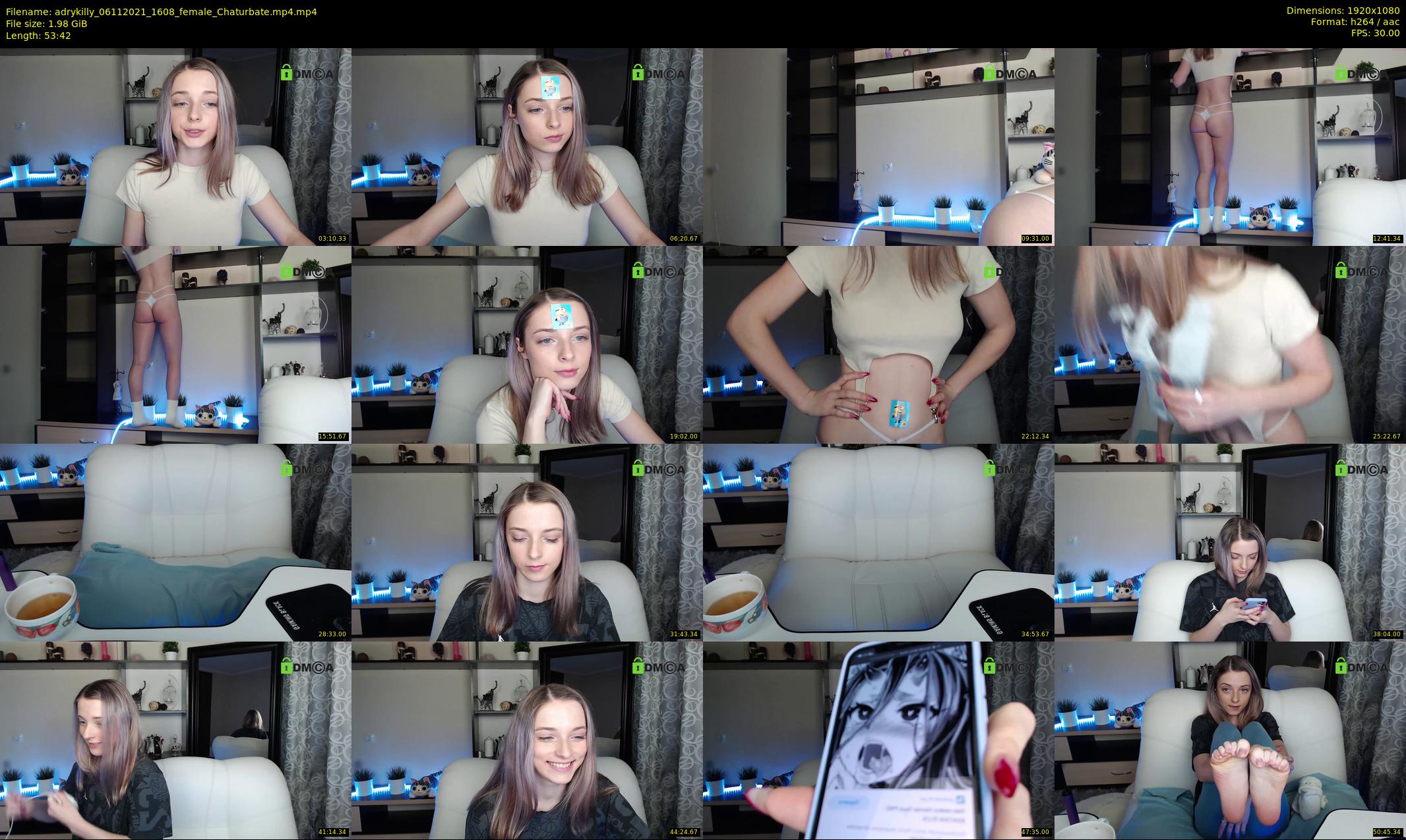 adrykilly — 54 minute Chaturbate female cam show recording, 1080p, Nov 6, 2021