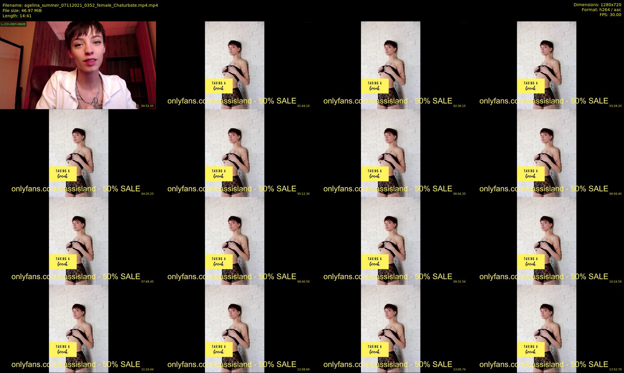 agelina_summer — 15 minute Chaturbate female cam show recording, 720p, Nov 7, 2021