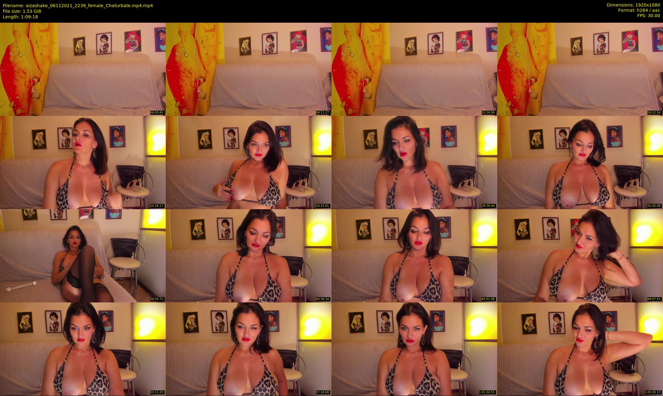 aizashake — 70 minute Chaturbate female cam show recording, 1080p, Nov 6, 2021