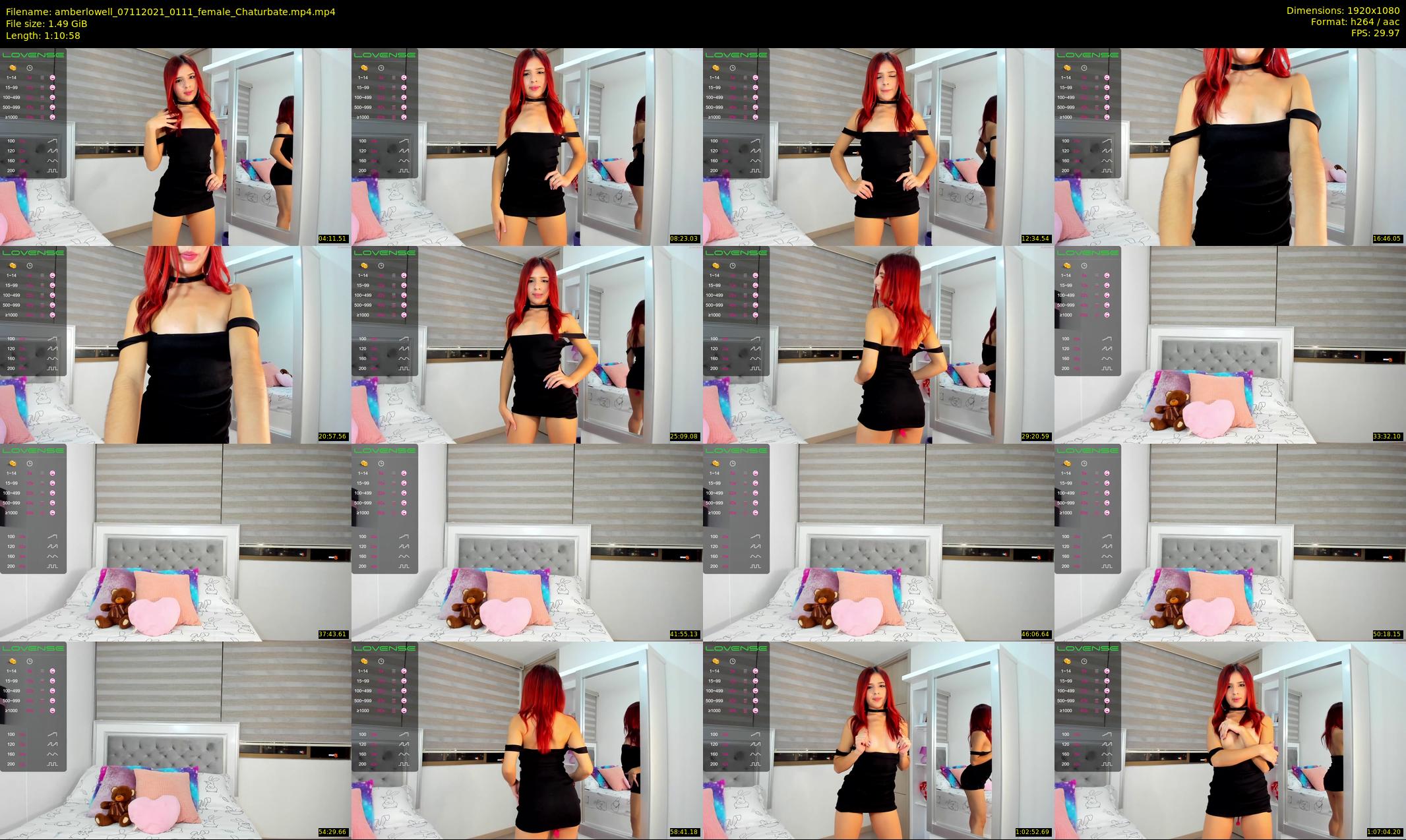 amberlowell — 71 minute Chaturbate female cam show recording, 1080p, Nov 7, 2021