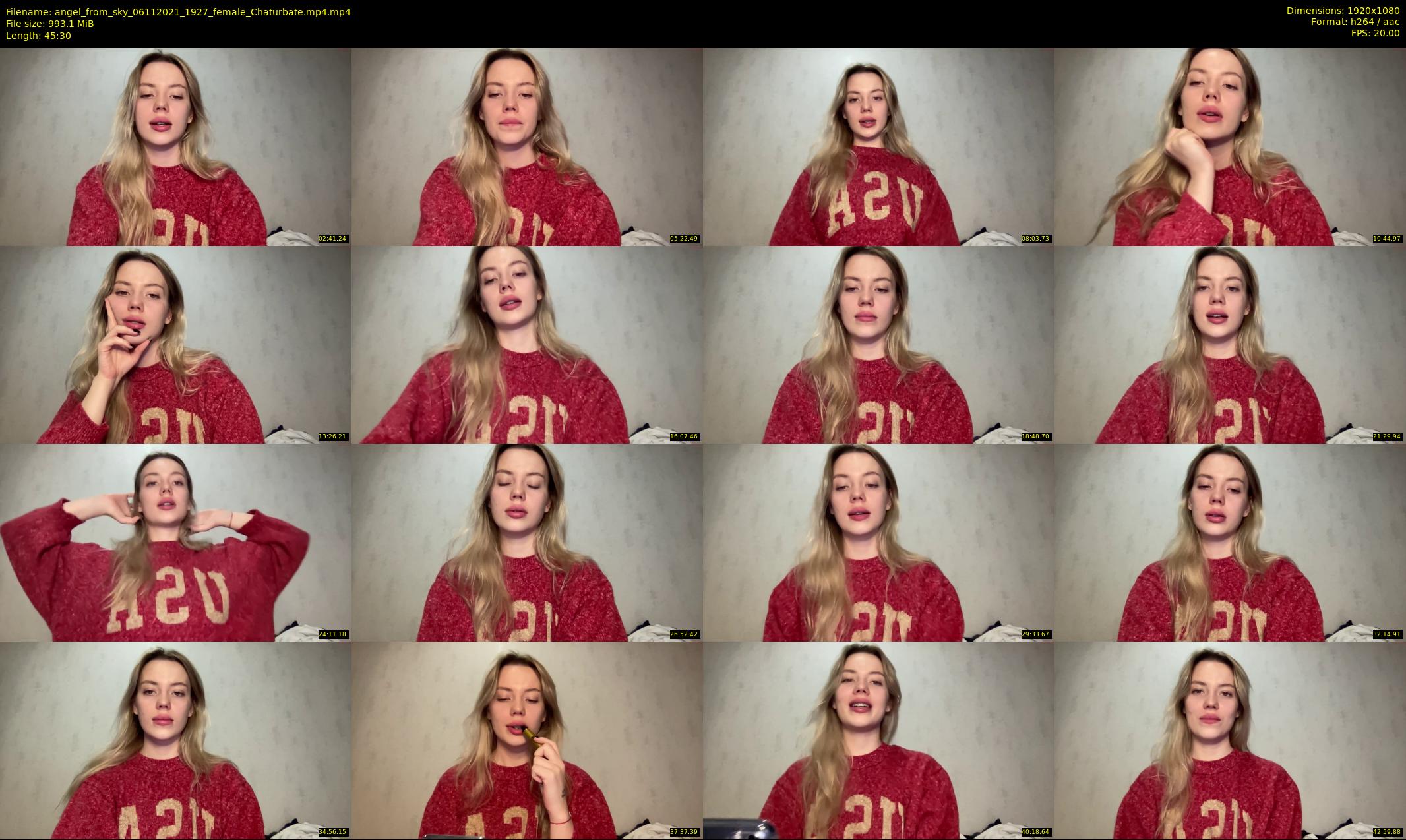 angel_from_sky — 46 minute Chaturbate female cam show recording, 1080p, Nov 6, 2021