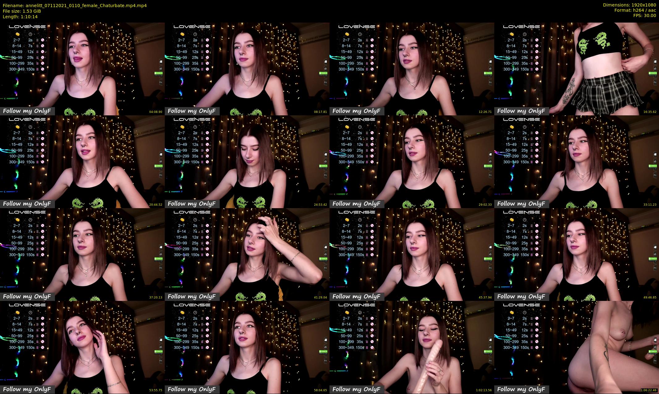 annelitt — 71 minute Chaturbate female cam show recording, 1080p, Nov 7, 2021