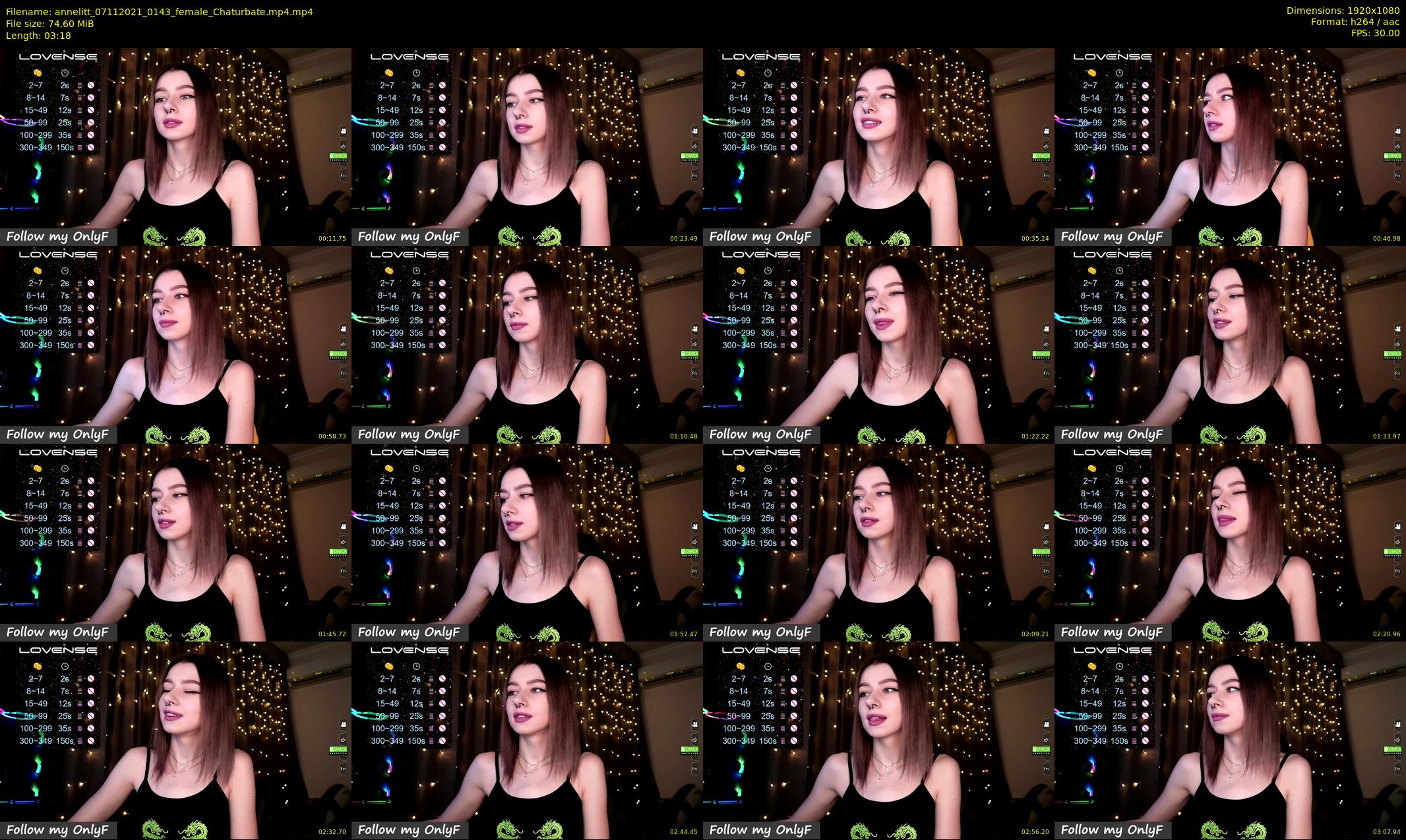 annelitt — 4 minute Chaturbate female cam show recording, 1080p, Nov 7, 2021