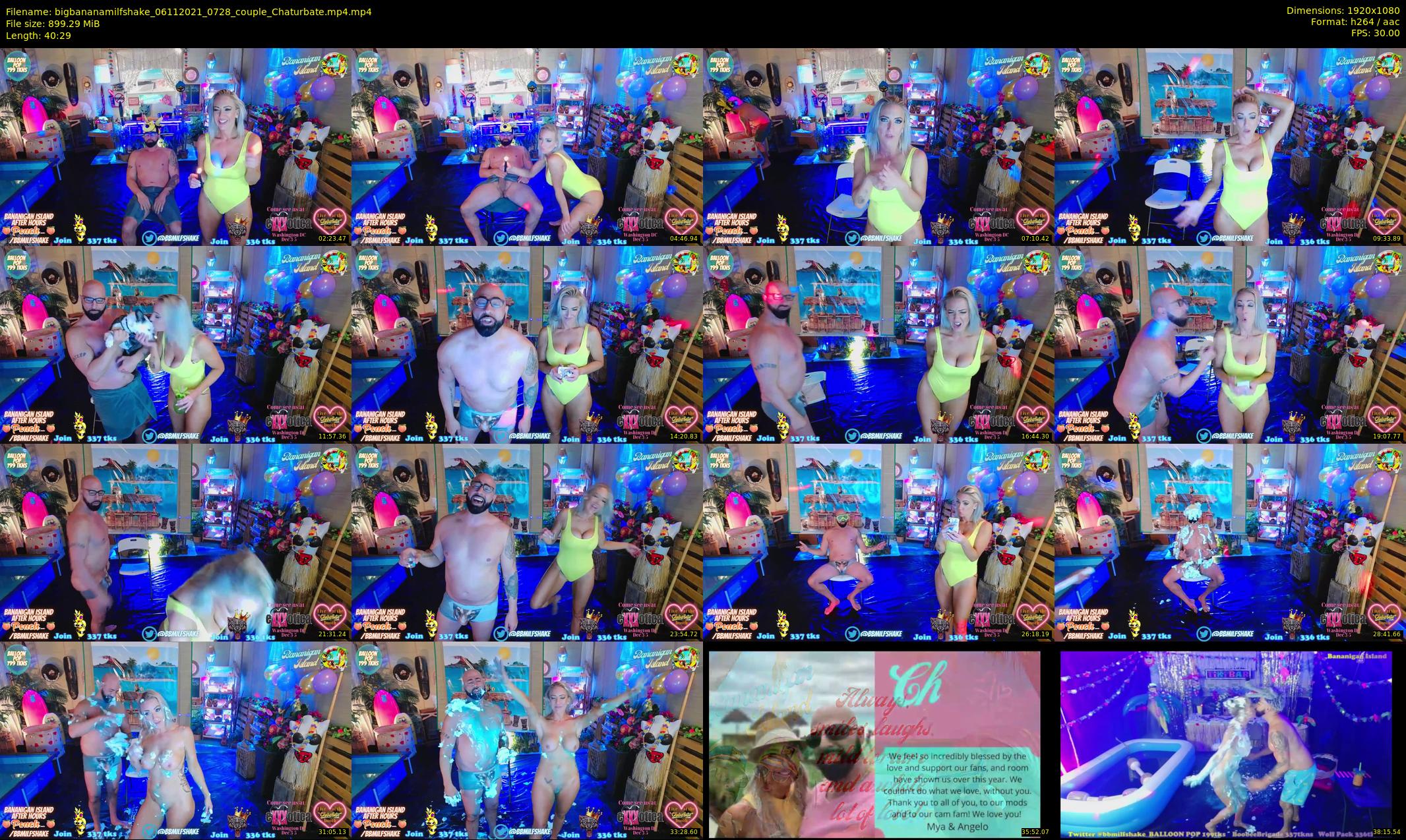 bigbananamilfshake — 41 minute Chaturbate couple cam show recording, 1080p, Nov 6, 2021