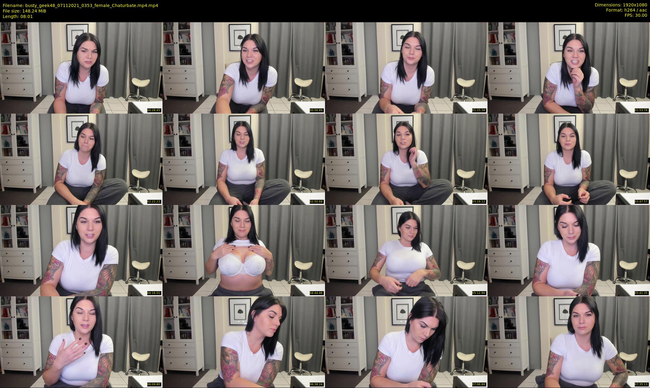 busty_geek48 — 9 minute Chaturbate female cam show recording, 1080p, Nov 7, 2021