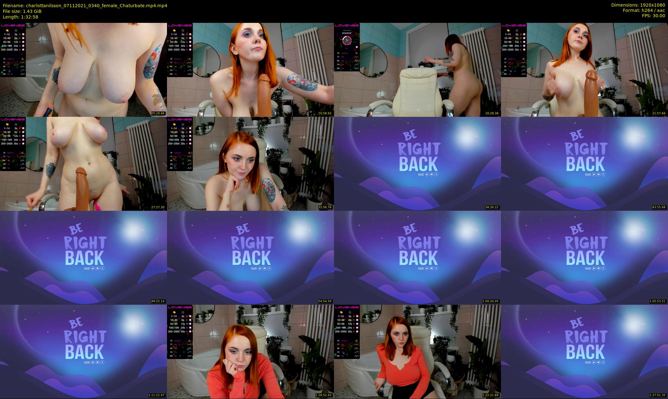 charlottanilsson — 93 minute Chaturbate female cam show recording, 1080p, Nov 7, 2021