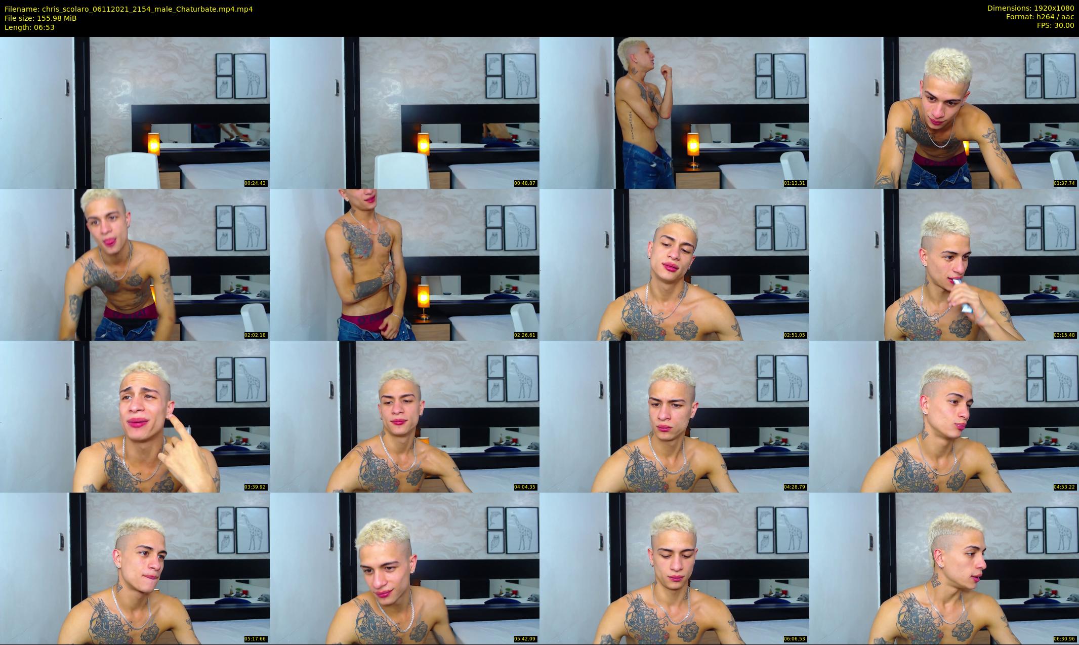 chris_scolaro — 7 minute Chaturbate male cam show recording, 1080p, Nov 6, 2021