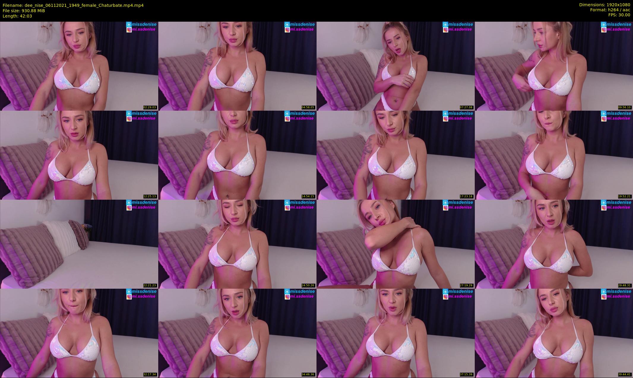dee_nise — 43 minute Chaturbate female cam show recording, 1080p, Nov 6, 2021