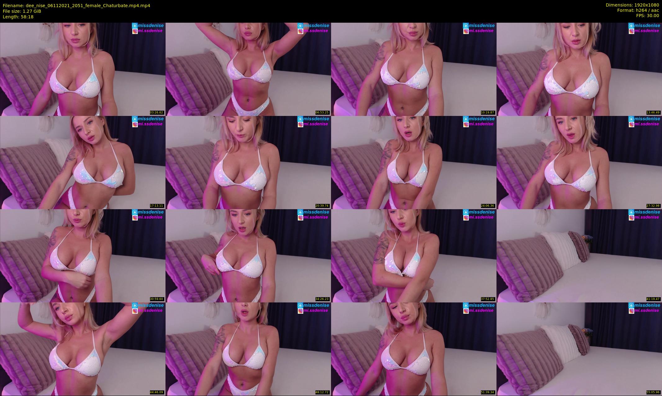 dee_nise — 59 minute Chaturbate female cam show recording, 1080p, Nov 6, 2021