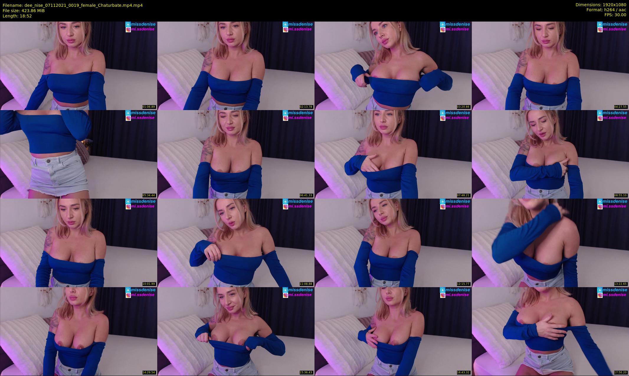 dee_nise — 19 minute Chaturbate female cam show recording, 1080p, Nov 7, 2021