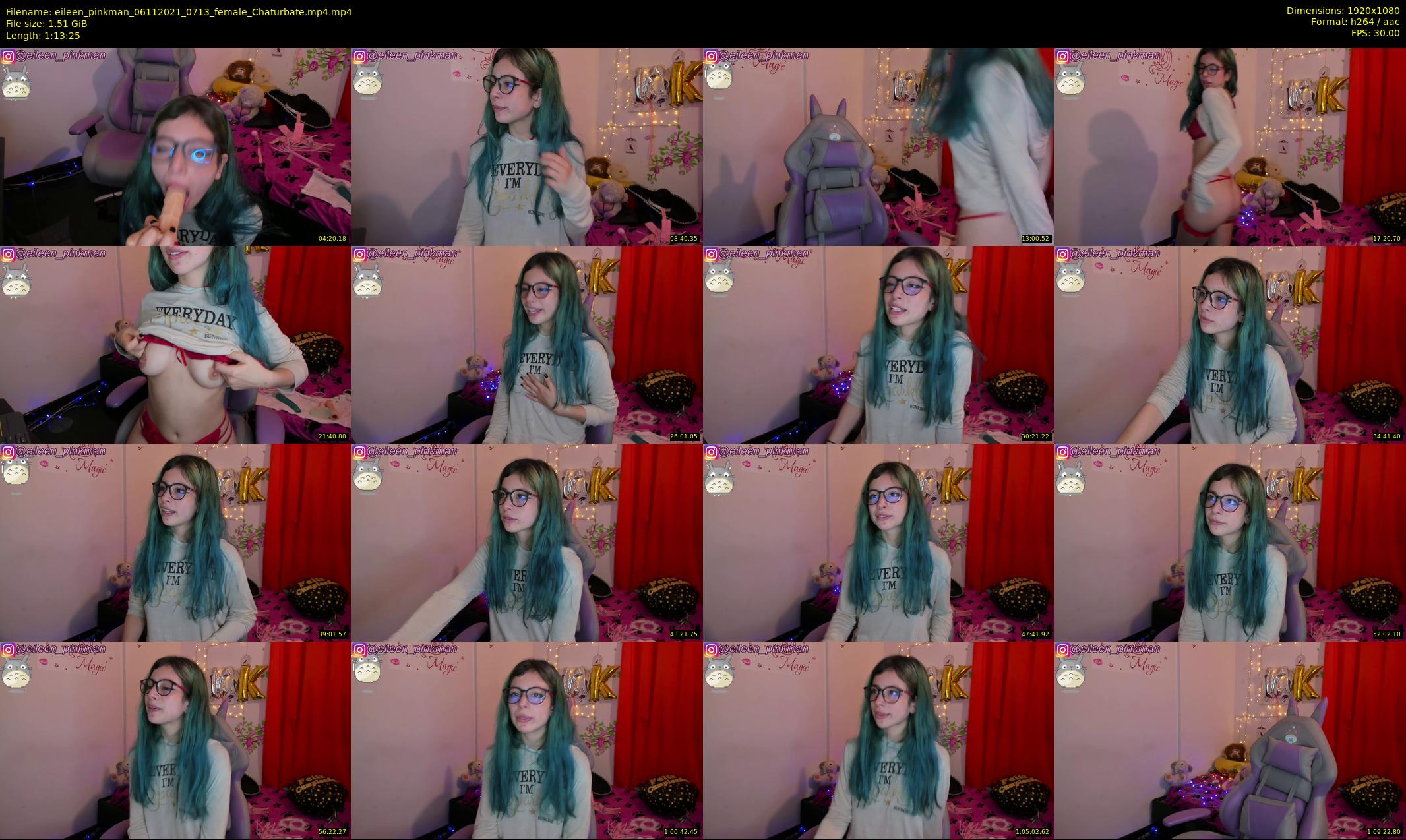 eileen_pinkman — 74 minute Chaturbate female cam show recording, 1080p, Nov 6, 2021