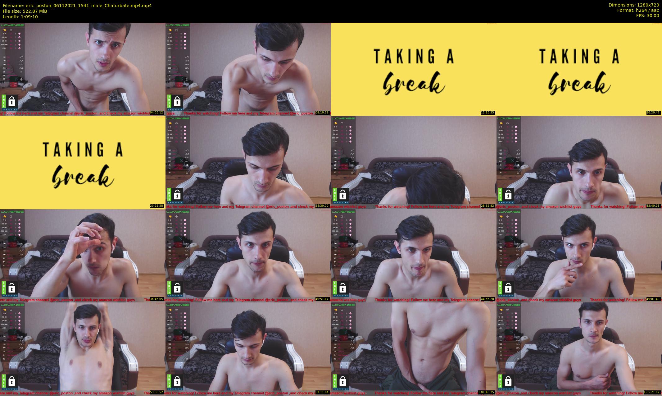 eric_poston — 70 minute Chaturbate male cam show recording, 720p, Nov 6, 2021