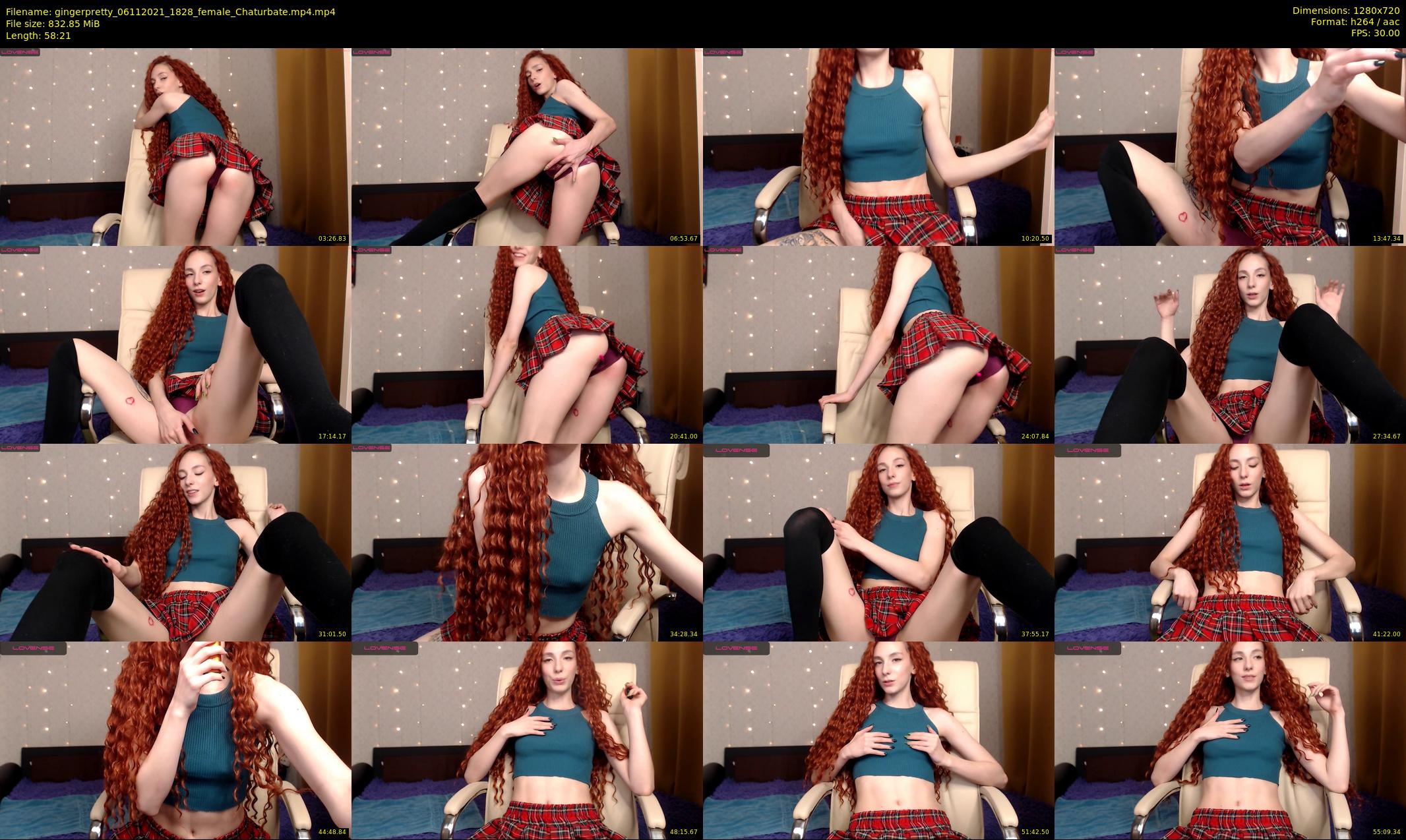 gingerpretty — 59 minute Chaturbate female cam show recording, 720p, Nov 6, 2021